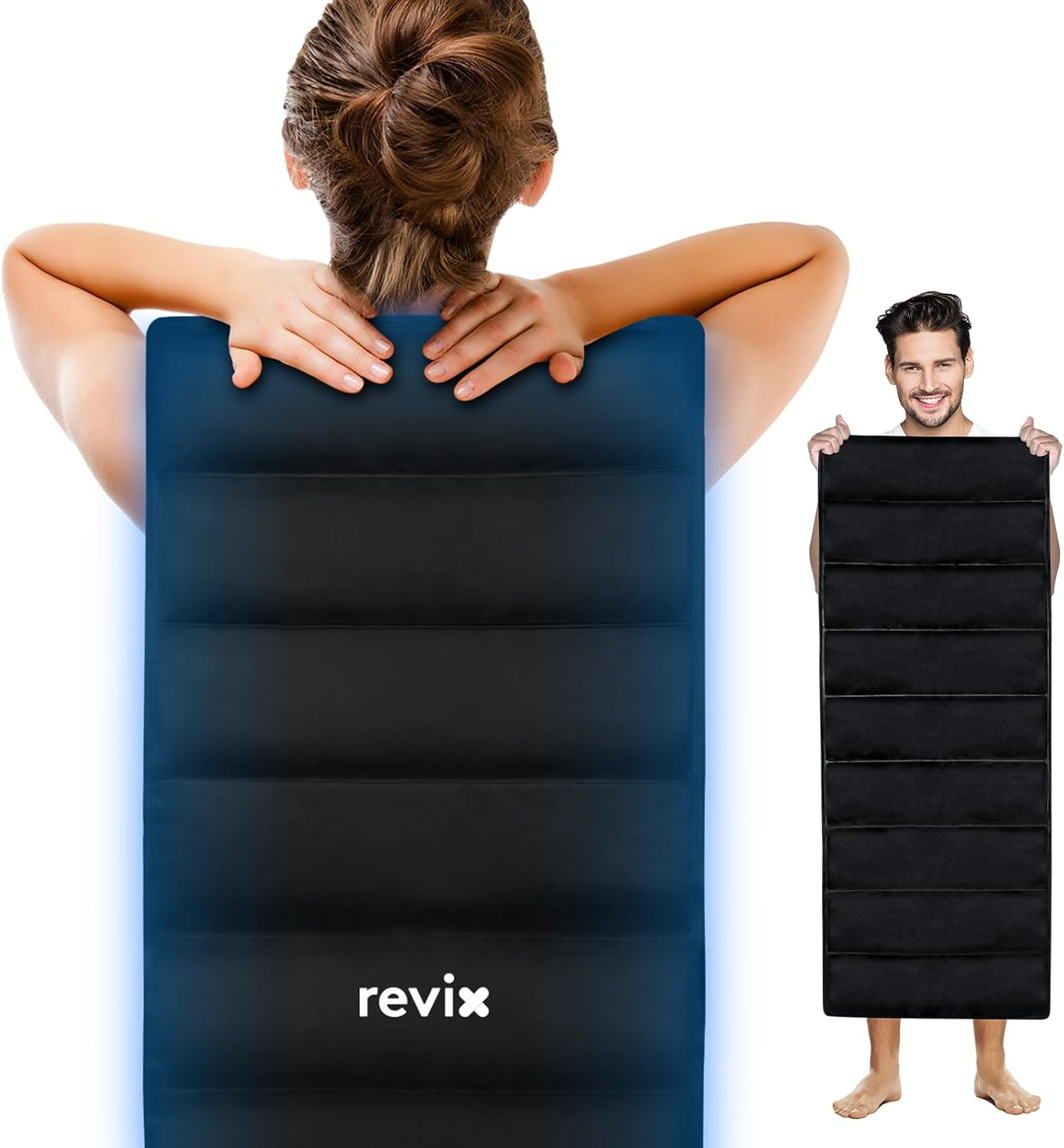 REVIX Full Body Ice Pack for Back, 47" X 17.5" Large Cold Packs Reusable Extra Large Gel Ice Pack for Entire Back Discomfort, Cold Compress Therapy for Shoulder Hip and Leg Relaxation image number 5