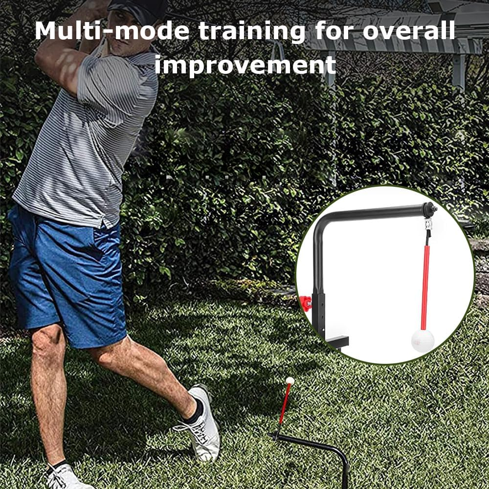 1 Set Golf Swing Trainer with Ergonomic Grip, Portable Golf Training Aid, Golf Swing Trainer Bars, Foldable Golf Swing Training Aid Stick (27.5 * 52 CM)
