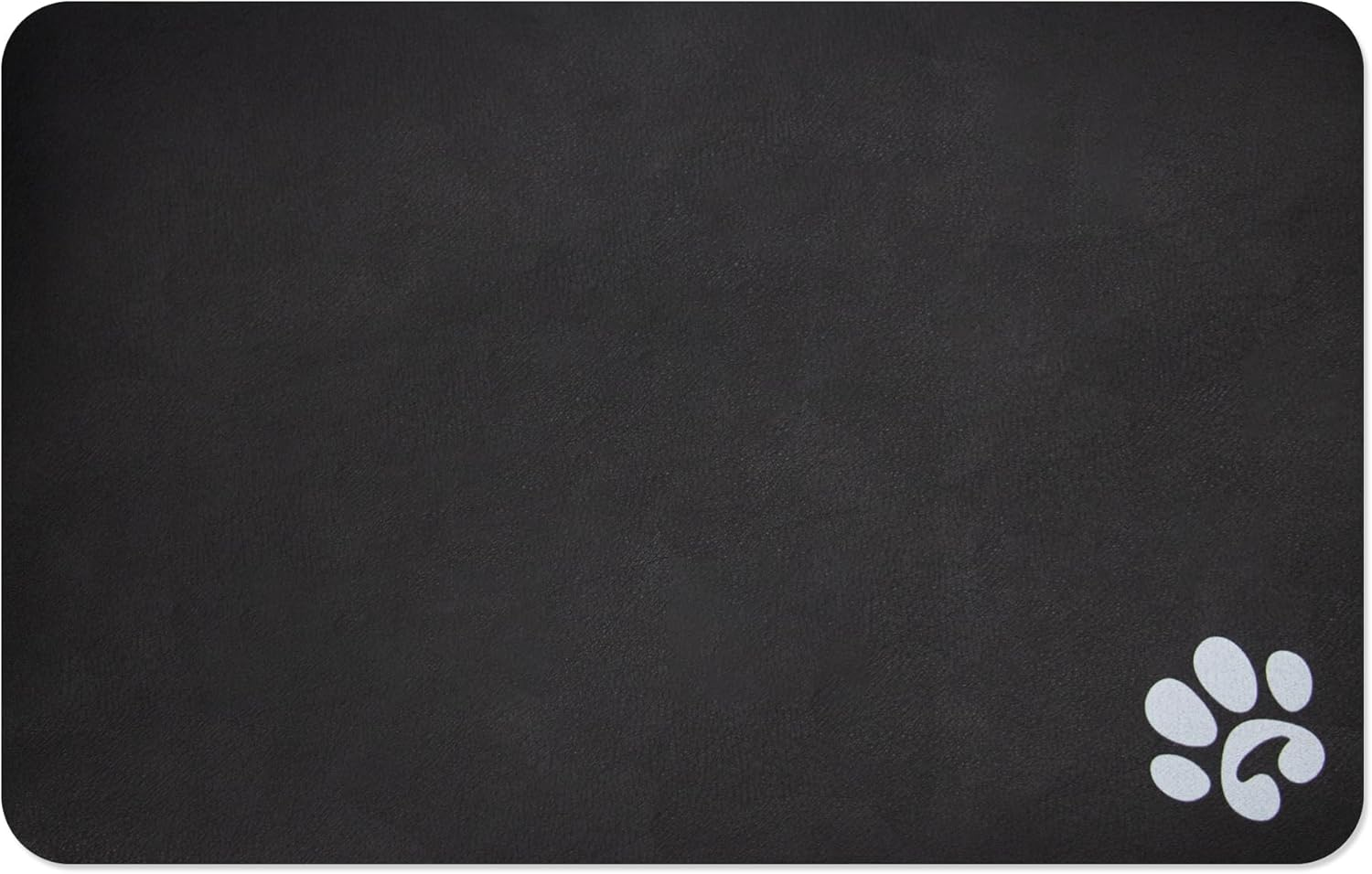 YCT Pet Cat Food Mats - Non-Slip Super Absorbent, 18.1 X 11.8 Inches, Dark Grey