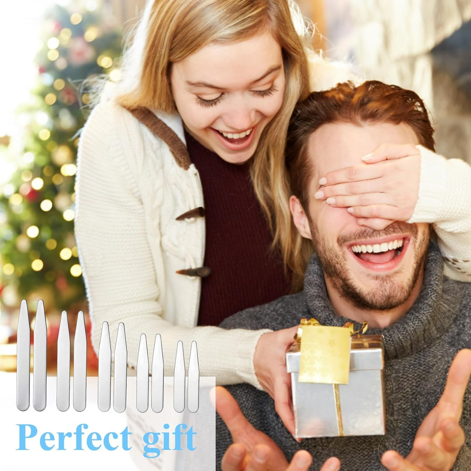 10 PCS Stainless Steel Collar Stiffeners, for Home Use Organizing Travel Mens Dress Shirt (5/5.6/6.3/7/ 7.6Cm)5 Sizes image number 3