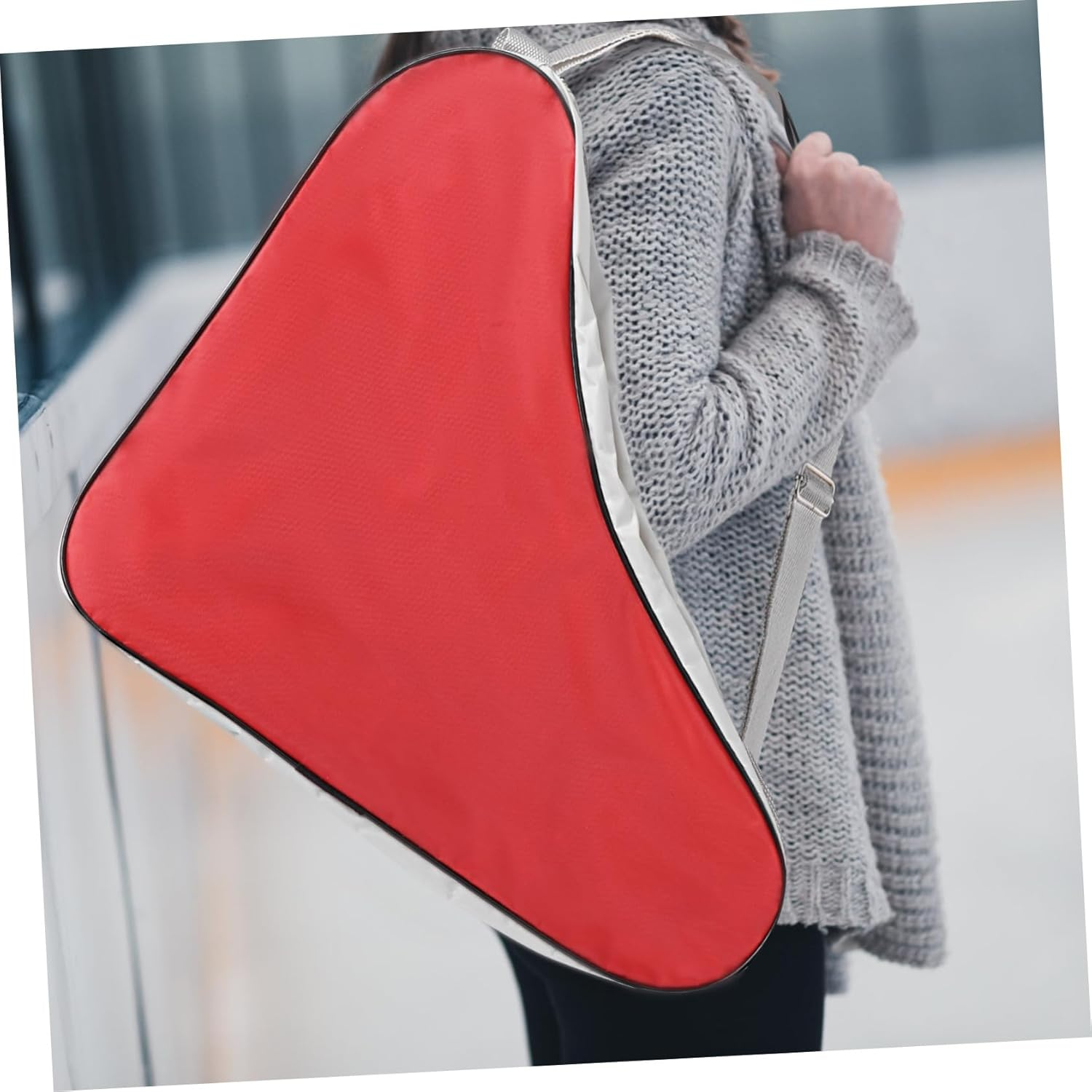 BELLIFFY Skate Bag for Ice Skating High-Capacity Roller Skate Bag Mesh Cloth for Carrying Skating Gear to Practice Sessions image number 2