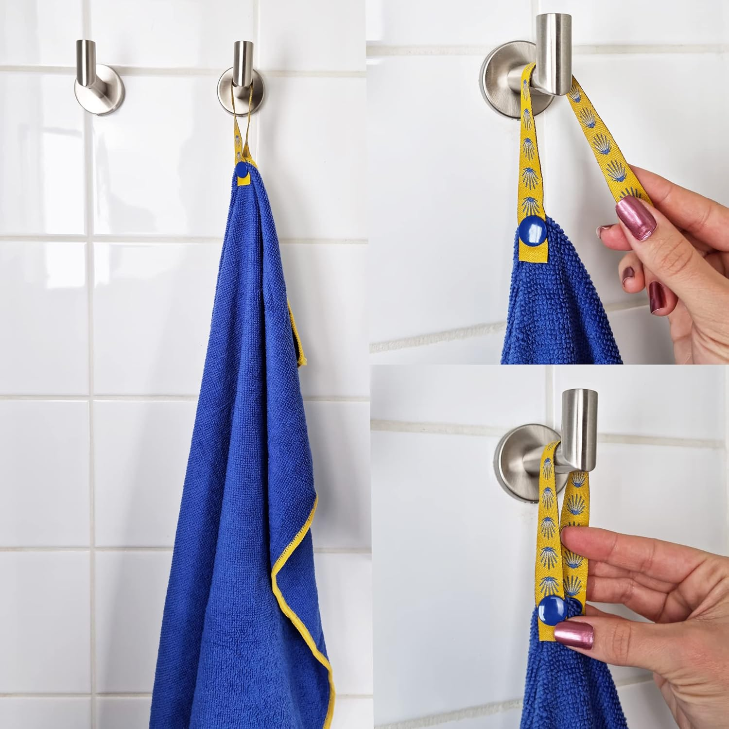 Buen Camino Microfibre Hand Towel 120 X 60 Cm | Travel Towel for the Jakobs Way | Very Absorbent, Ultralight, Quick-Drying, Small Pack Size, Cuddly Soft, Terry Towel, image number 5