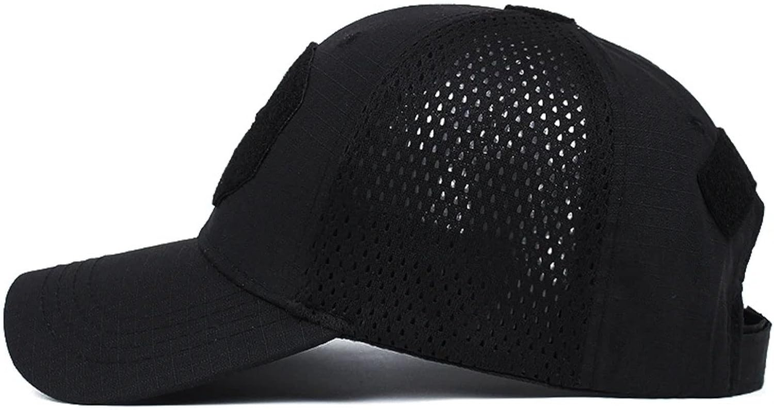 Skull Mesh Baseball Cap Men Tactical Operator Caps Fitted Outdoor Breath Hats image number 4