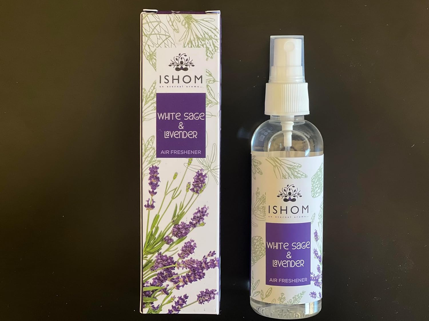 Spiritual Cleansing Kit &ndash; White Sage Air Freshener, Sage Stick & Palo Santo Stick | Purify, Cleanse & Refresh Your Space (Lavender) image number 3