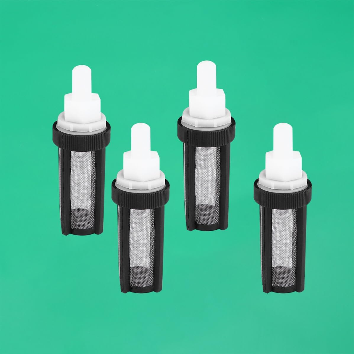 SEWACC 5Pcs Submersible Pump Filter Stainless Steel Mesh Water Inlet Strainer for Micro Pumps Efficient Debris Blocking Rust-Resistant Silicone Tube Inlet Filter image number 2