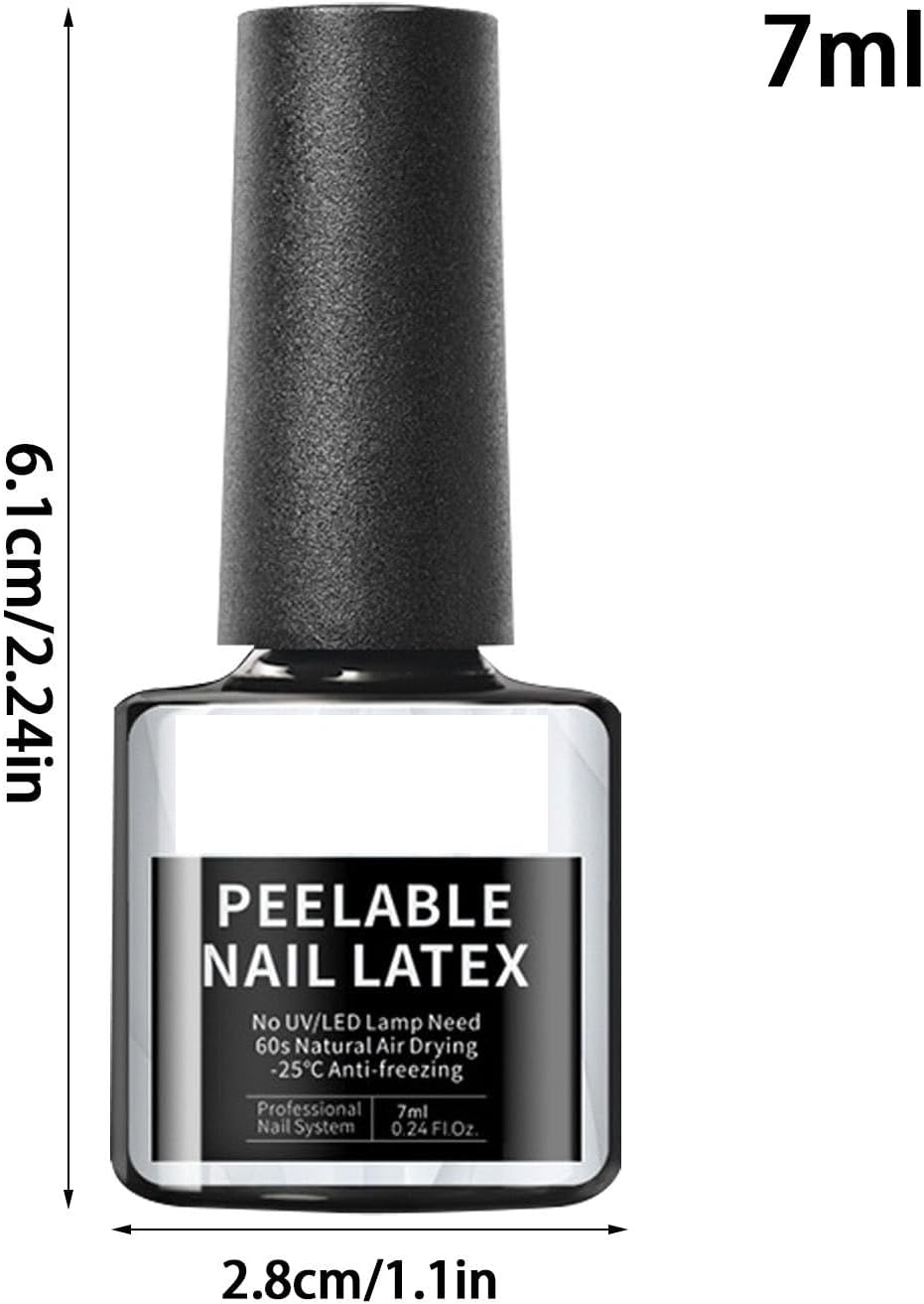 Nail Polish Barrier - Cuticle Manicure Protector | Peel off Base Coat | 7Ml Nail Latex | Cuticle Guard | Polish Guard for Salon Home | Skin Barrier Protector image number 6