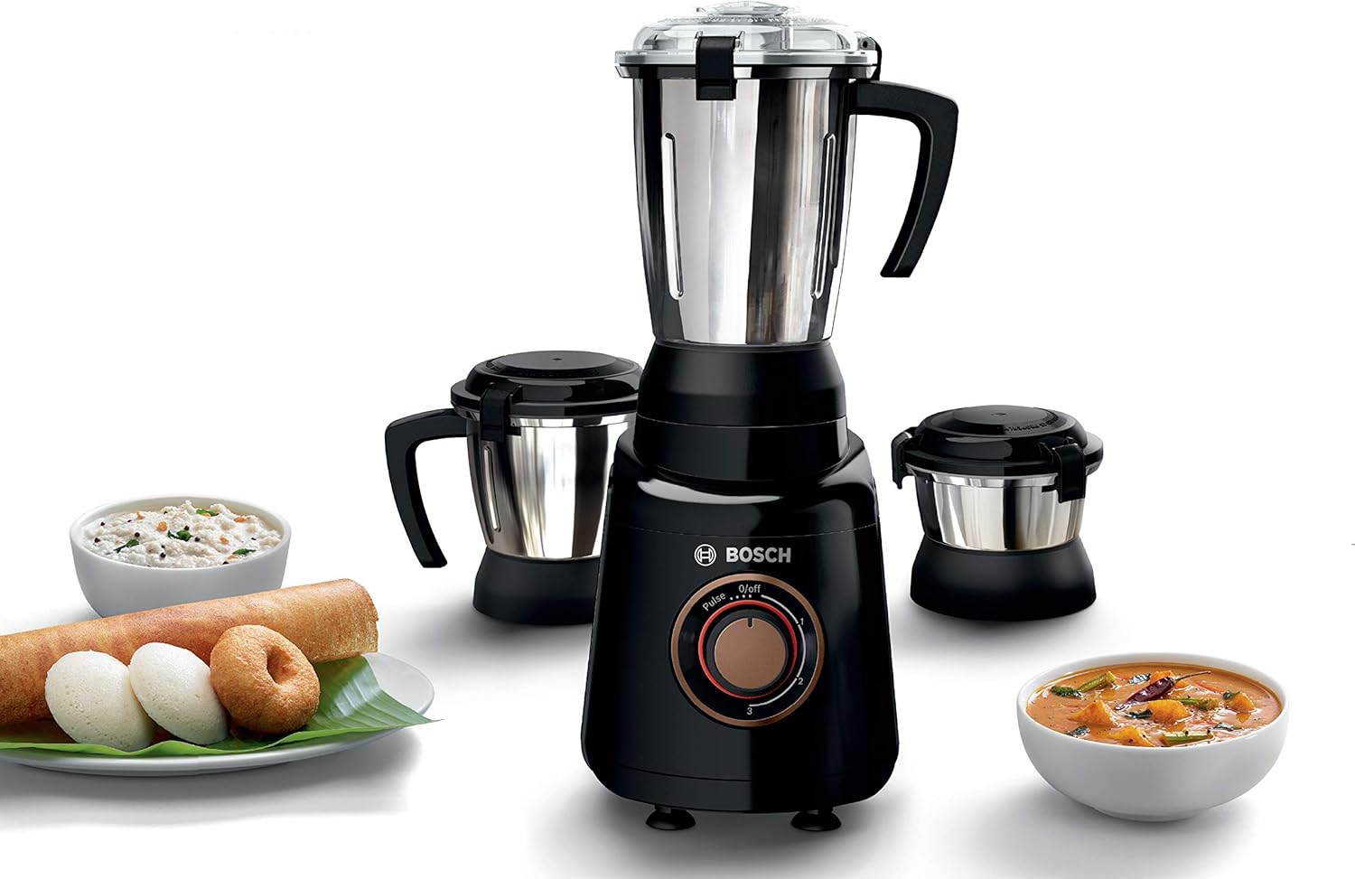Bosch Truemixx Bold 600 Water Grinder Mixer with 3 Jars (Indian Plug) image number 1
