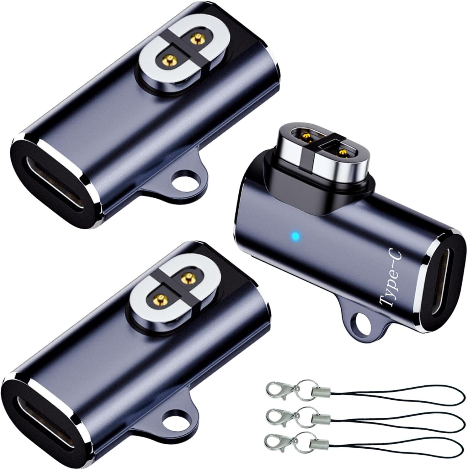 Sweguard Shokz Headphone Charger Adapter 3-Pack USB C Charging Adapter to Shokz Magnetic Converter Compatible with Aftershokz Aeropex, Shokz Openrun Pro/Air/Mini, Opencomm 2/UC image number 3