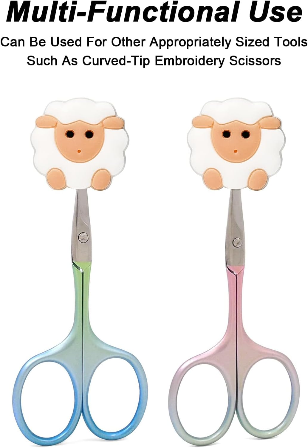 10 Pcs Knitting Needle Stoppers, Knitting Needle Point Protectors Cute (Sheep) Knitting Supplies Fit Size 6-9 (4.0Mm-5.5Mm) Needles, Knitting Crochet Supplies,Caps image number 3