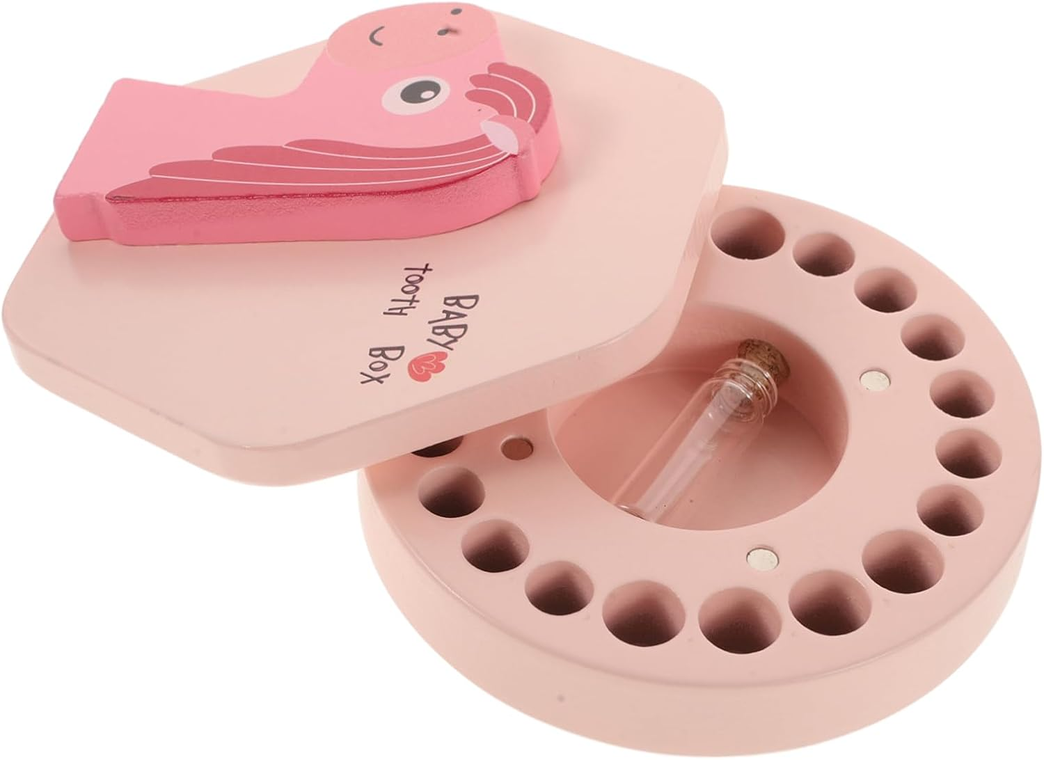 Cute Tooth Fairy Box Wooden Tooth Keepsake Storage Collection Box for Boys and Girls for Boys Girls image number 1