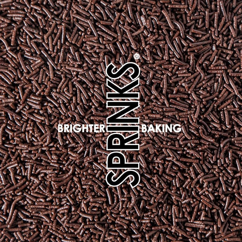 Sprinks Jimmies Chocolate Sprinkles 60G - Edible Cake Sprinkles | Chocolate Sprinkle Jimmies | Sprinkles for Cakes | Cupcake Decorations | Cake Decorating Sprinkles | Baking Sprinkles image number 4