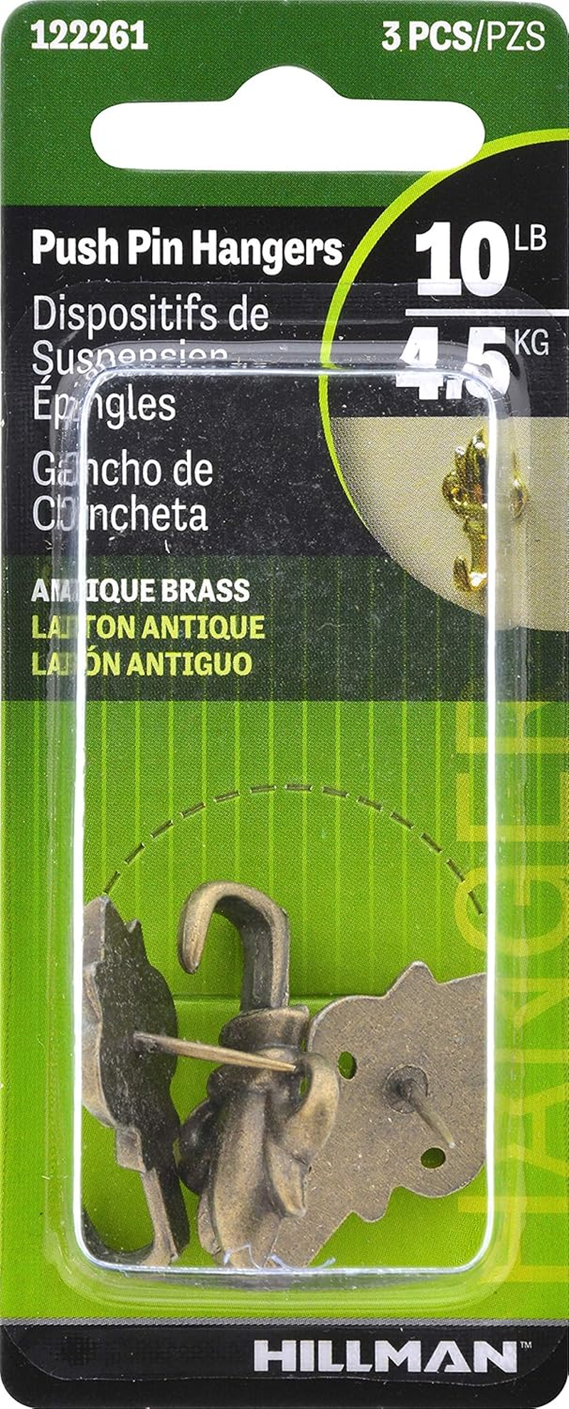 Hillman the Group 122261 Fleur De Lis Push Pin Hanger image number 2