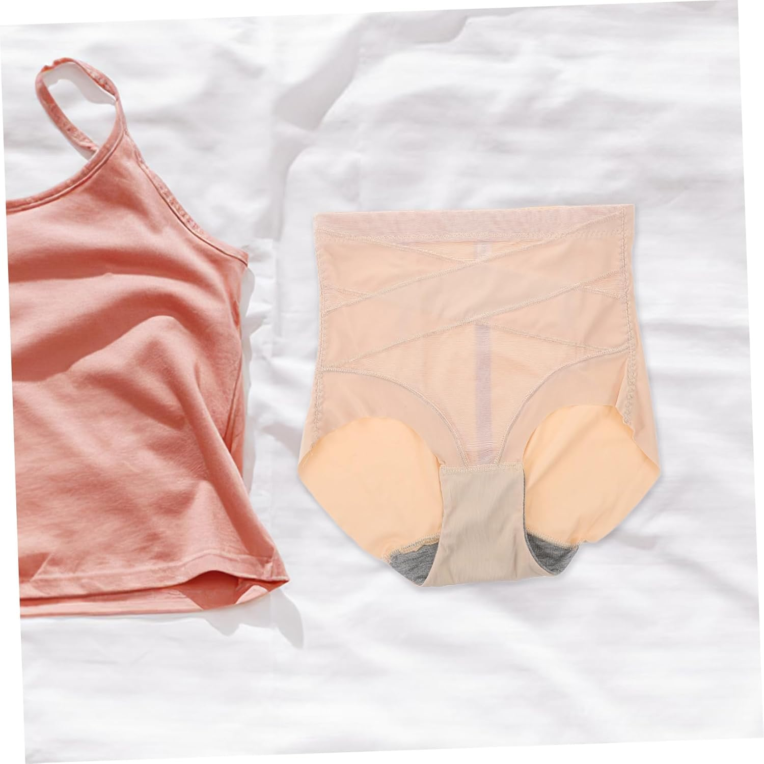 Breathable Postpartum Belly Band Women Waist Shapewear Belly Band Belt Body Shaper Nylon Shapewear for Tummy Control Invisible under Clothing Beige image number 6