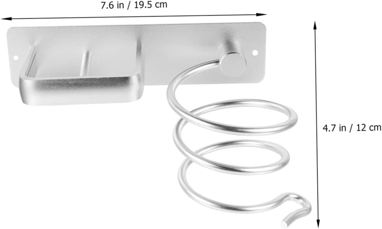 Beavorty Hooded Dryer Holder Wall-Mounted Hair Dryer Bracket Material Elegant Design image number 1