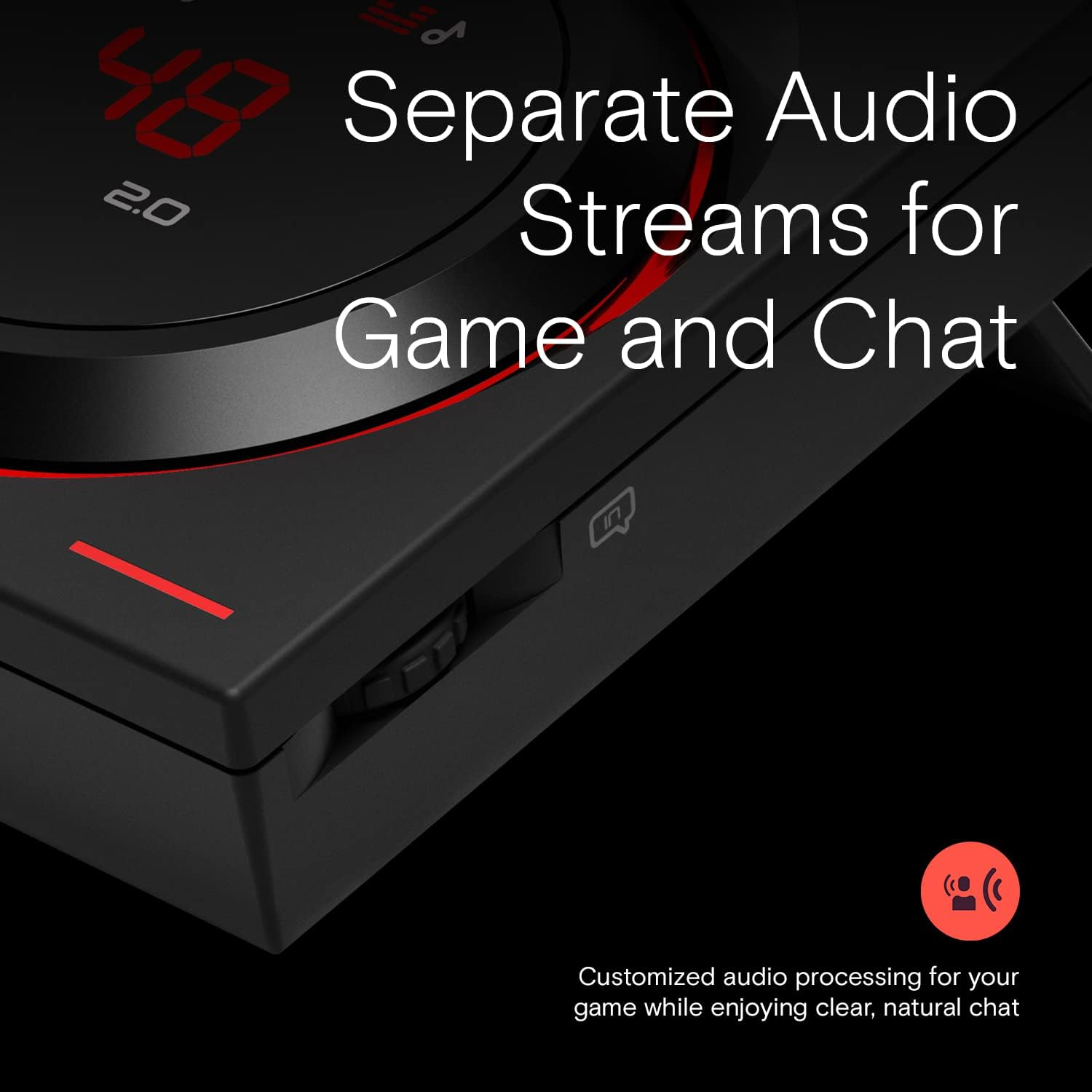 EPOS GSX 1000 2Nd Edition Dac Amp Audio Amplifier/External USB Sound Card with 7.1 Surround Sound, Side Tone, Gaming DAC and EQ, Headphone Amp Compatible with Windows, Mac, Laptops and Desktops image number 6