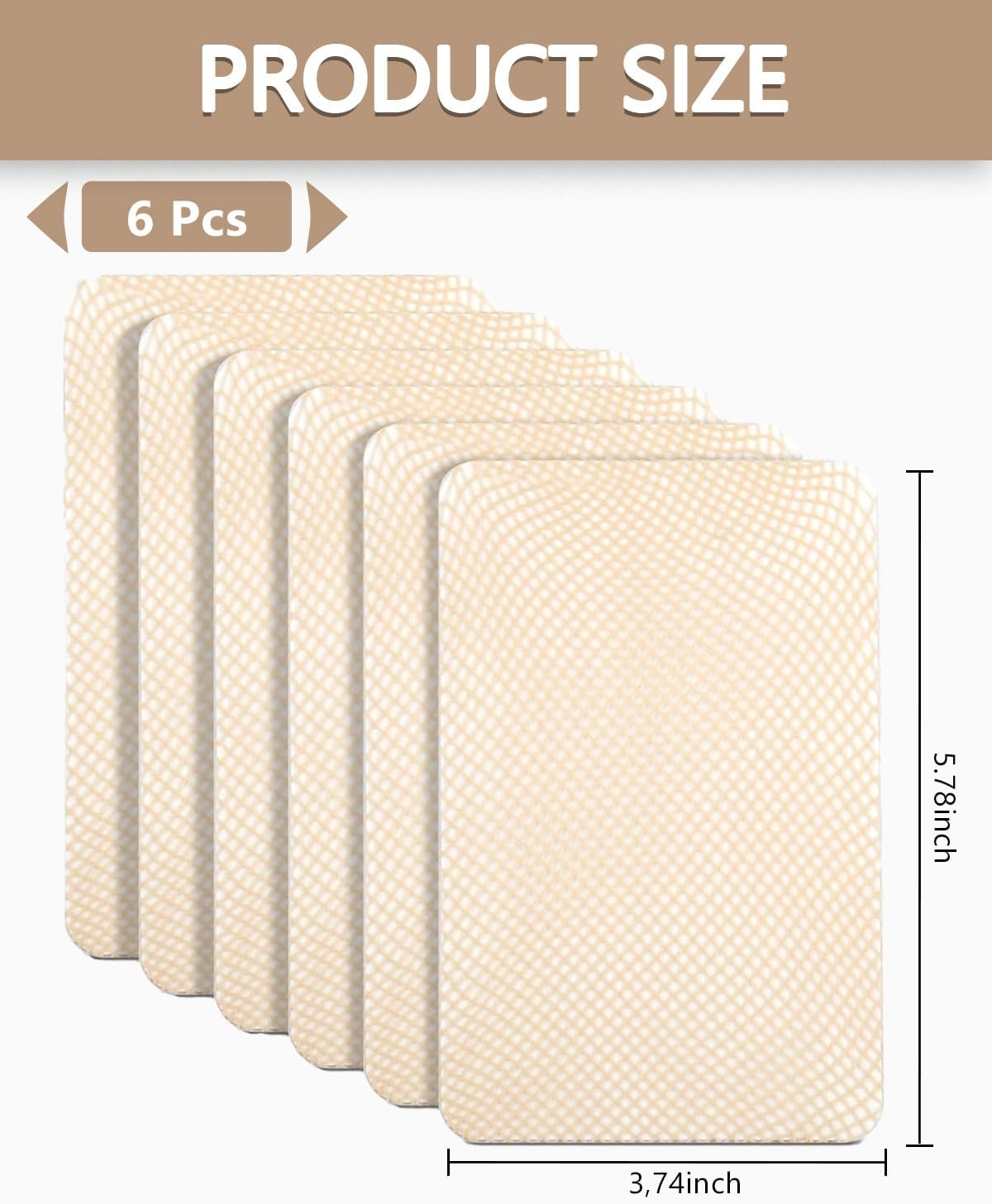 AORHOFJ Hair Net for Wigs, Wig Cap, 6 Piece Wig Cap Set, Nylon Wig Caps, Wig Caps, Wig Net, Undercap, Stretchable, Elastic, Breathable, Beige, Hair Net for Wigs, Wig Accessories image number 2