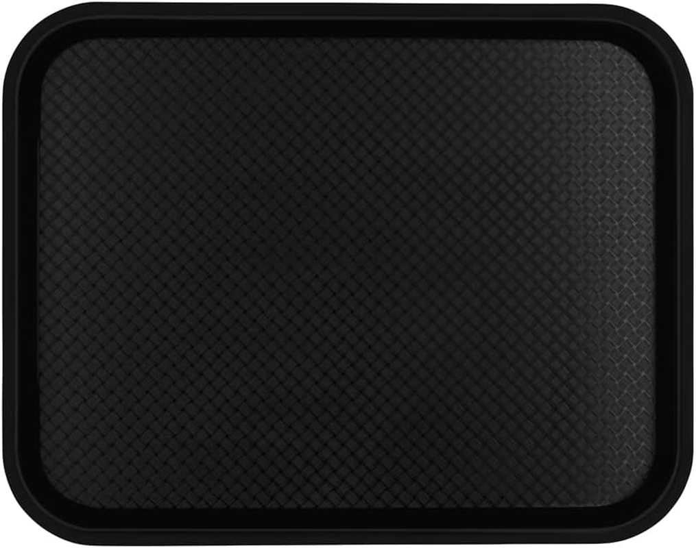 Chef Inox Polypropylene Plastic Tray, 450 Mm X 350 Mm X 23 Mm Size, Black