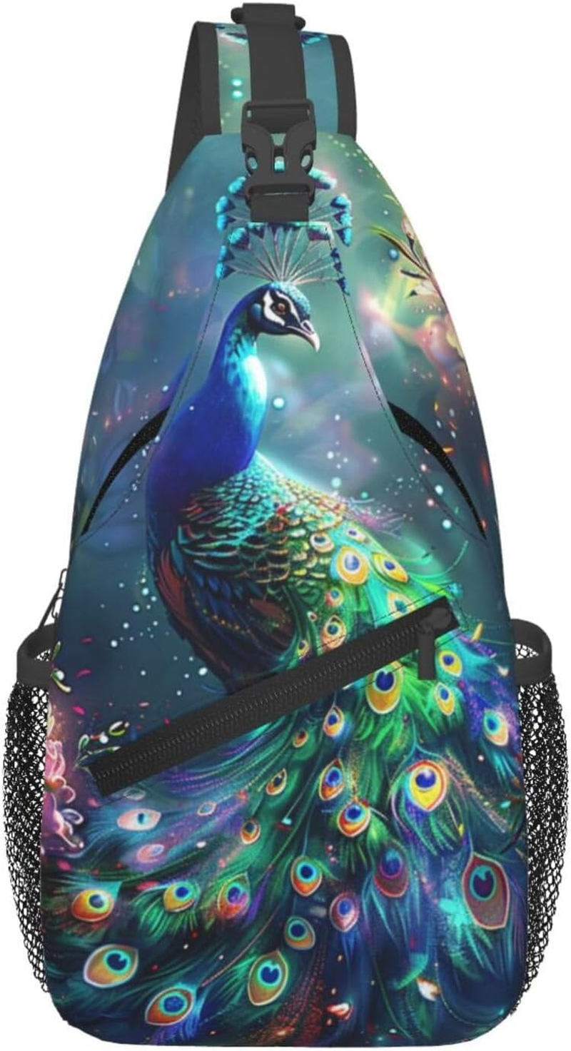 Krirteh Fashion Sling Bag Women Men Backpack Crossbody Shoulder Bag Sling Backpack Chest Bag for Travel Hiking