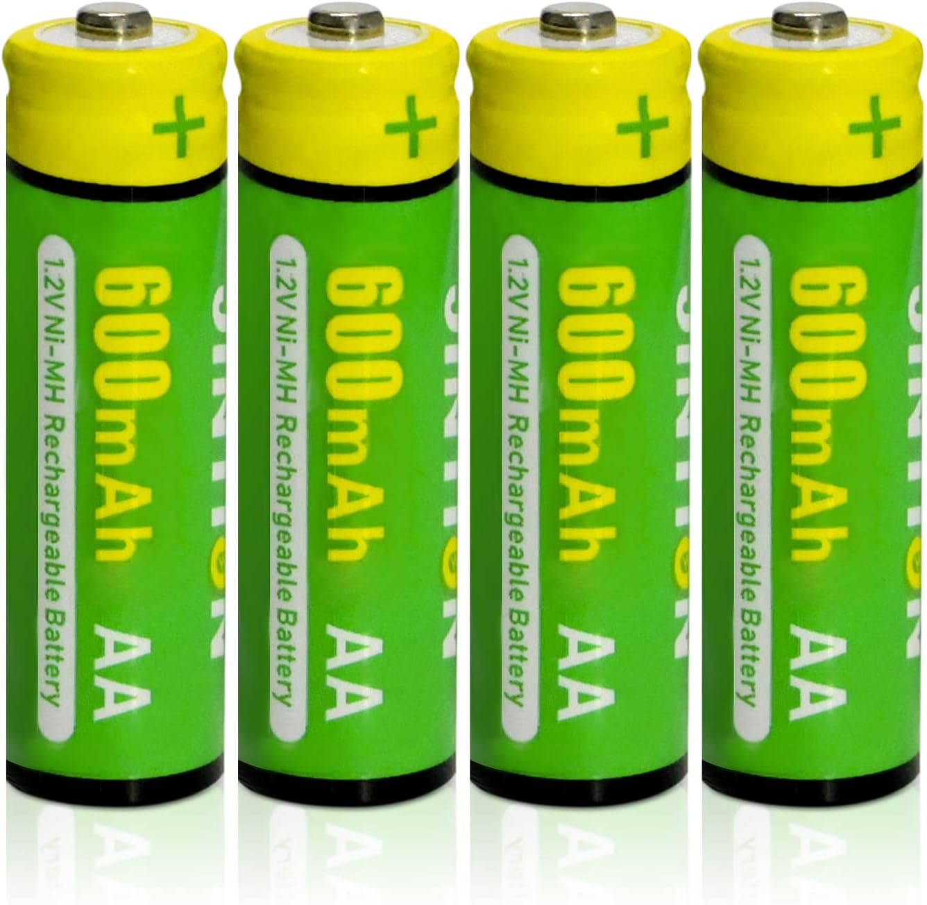 Rechargeable AA Batteries Double a Nimh 600Mah 1.2V Solar Battery Replace for Garden Lights String Light Lanterns Toys Replacement(4 Pack) image number 2