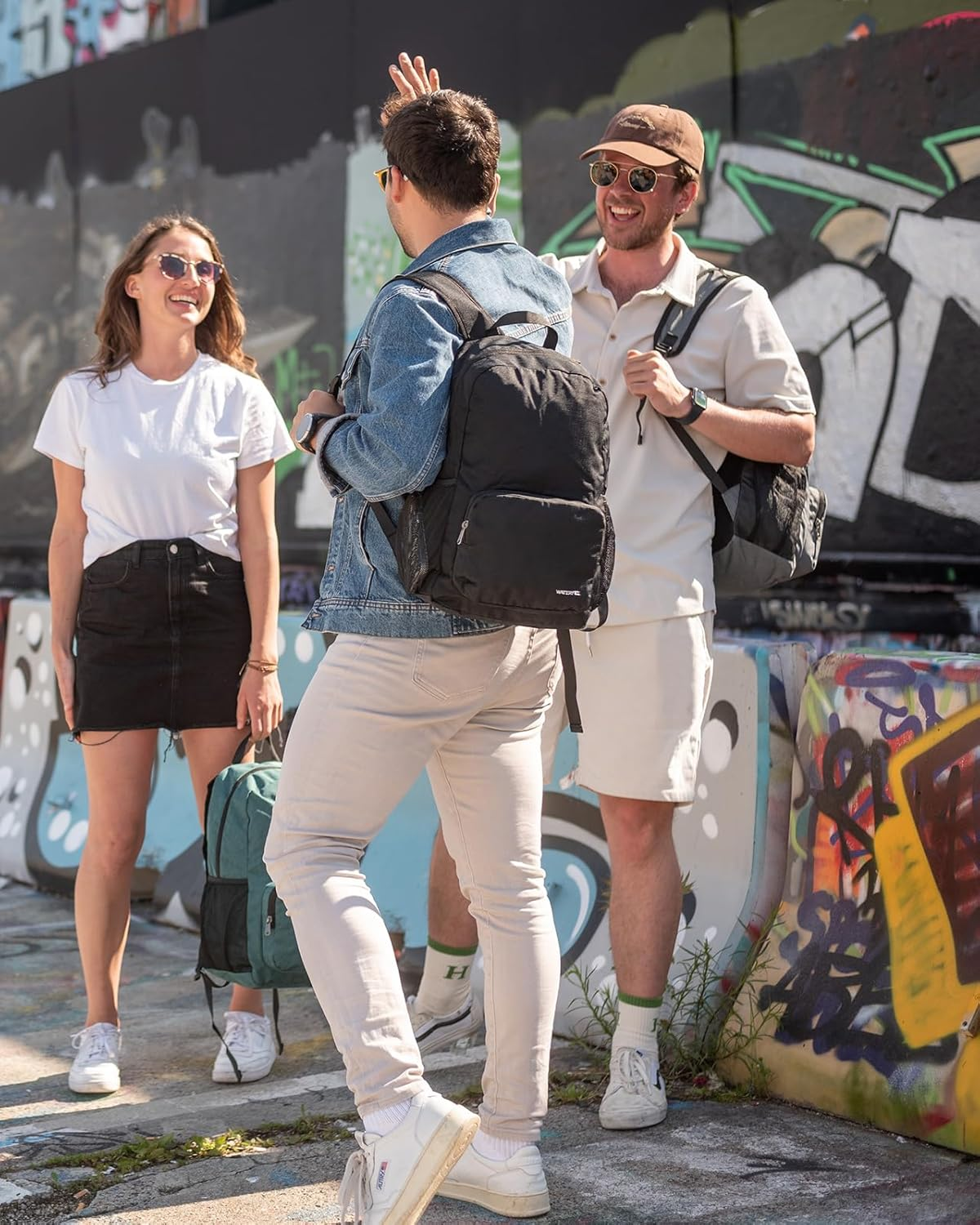 WATERFLY Lightweight Packable Hiking Backpack: 20L Small Foldable Travel Bag for Women Men Camping Beach Vacation Daypack