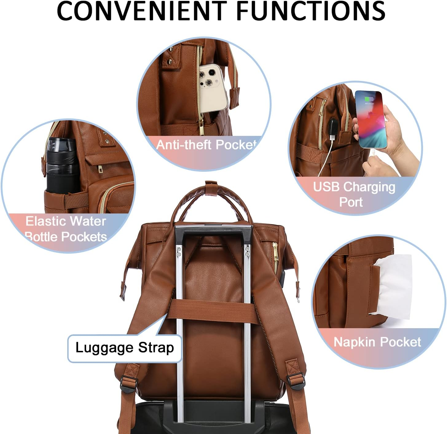 LOVEVOOK Laptop Backpack for Women ,Backpack for Women Fashion