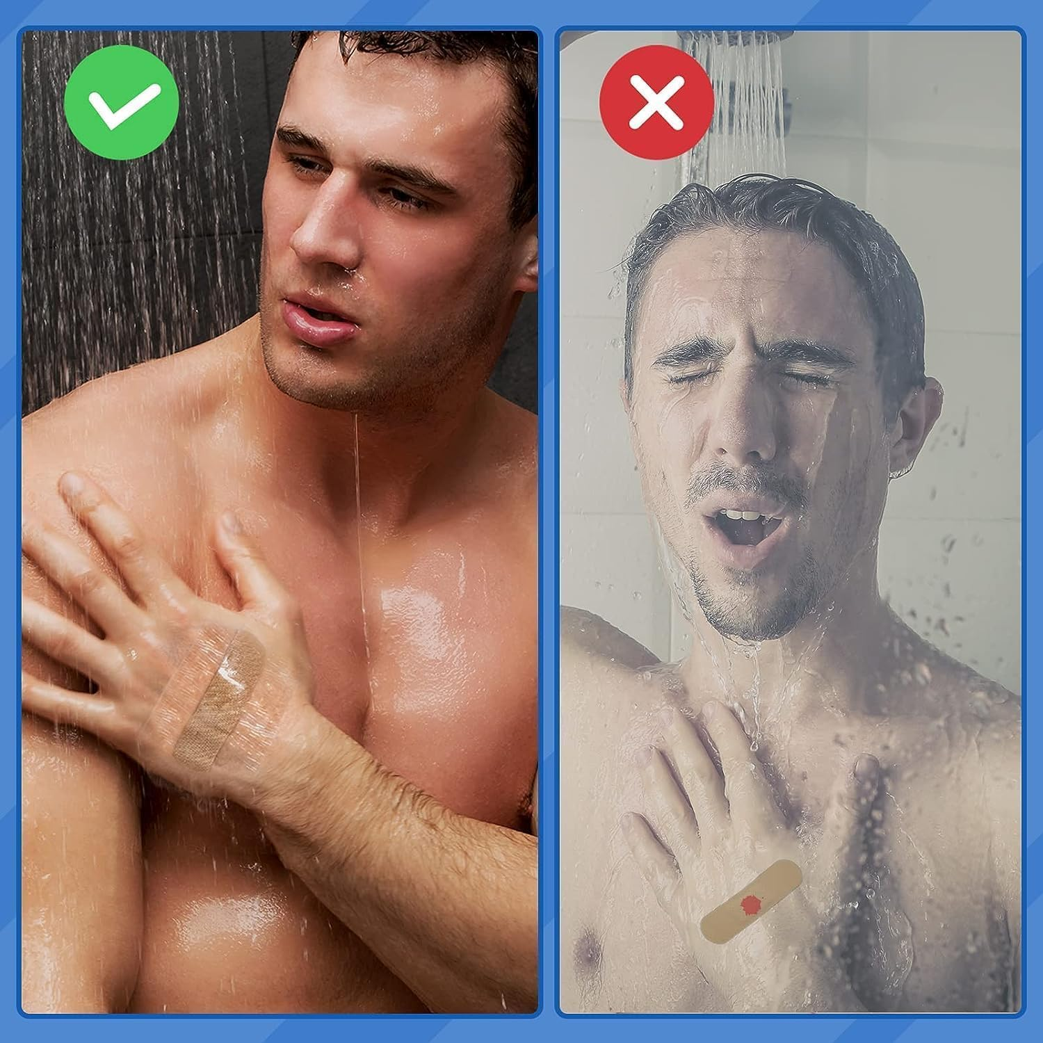 Waterproof Transparent Bandage, Disposable Film Wound Dressing Cuttable Elastic Self-Adhesive Bandaid Stretch Adhesive Dressing Tapes, Wound Mask Swimming Shower Cover（ 6 Inch*5M） image number 6