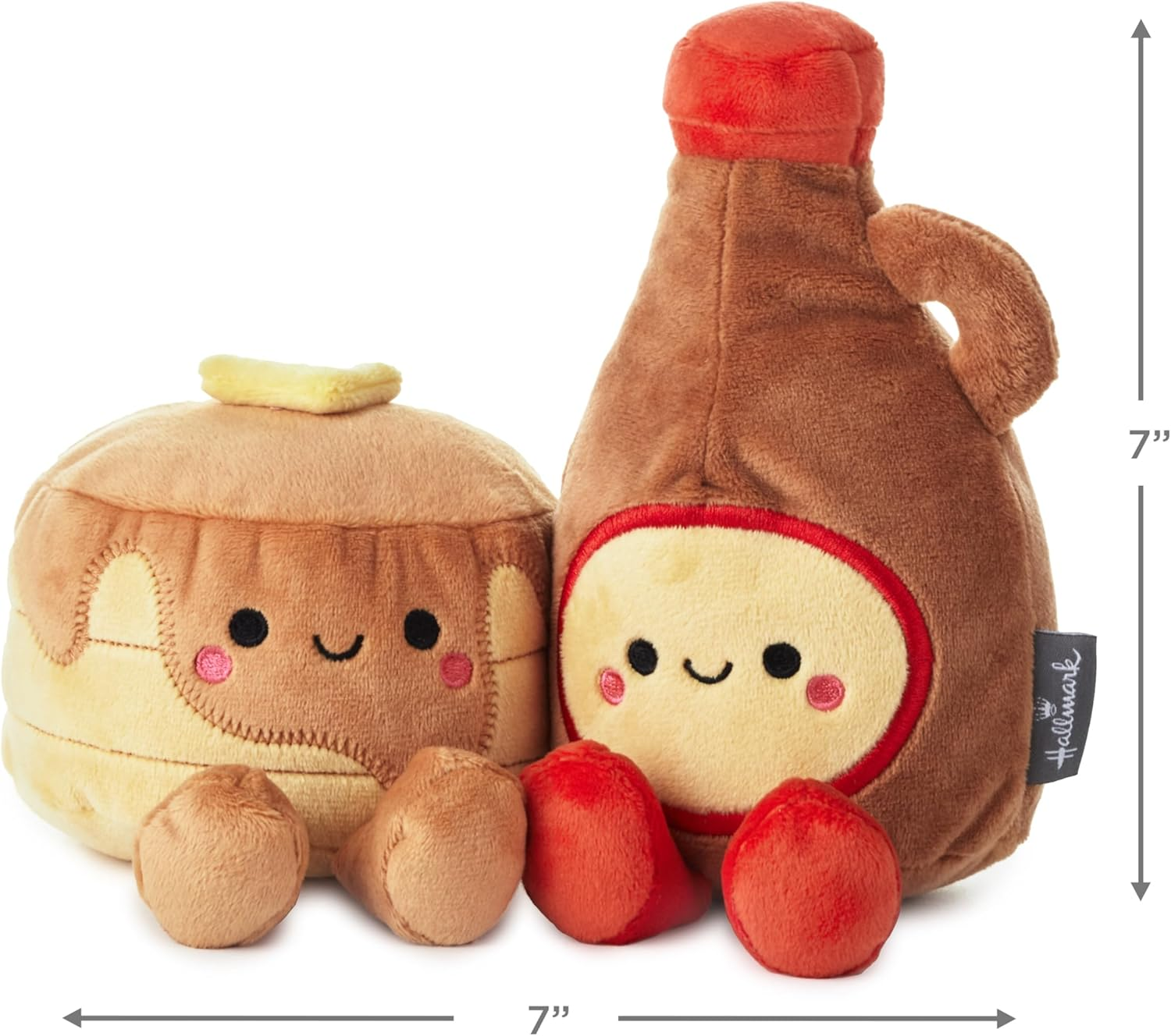 Hallmark Better Together Pancakes and Syrup Magnetic Plush, 5.5-Inch Height image number 1