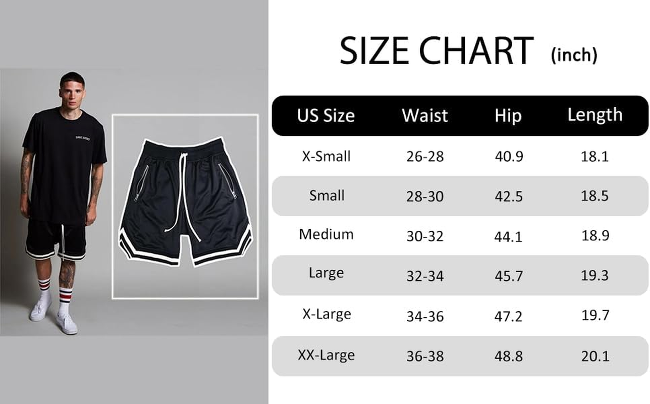 DIOTSR Mens Mesh Basketball Shorts Running Athletic Gym Workout Shorts with Zip Pocket image number 2