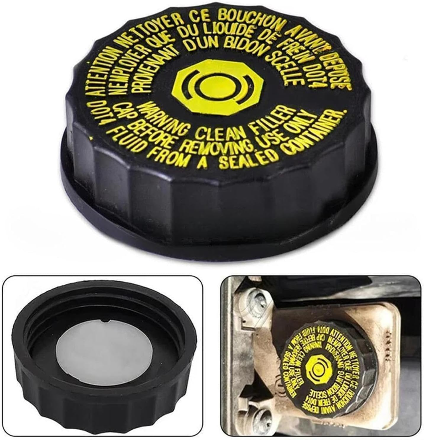 Predolo Brake Fluid Reservoir Cap Replacement for 306 307 308 408 508 2008 3008 image number 3