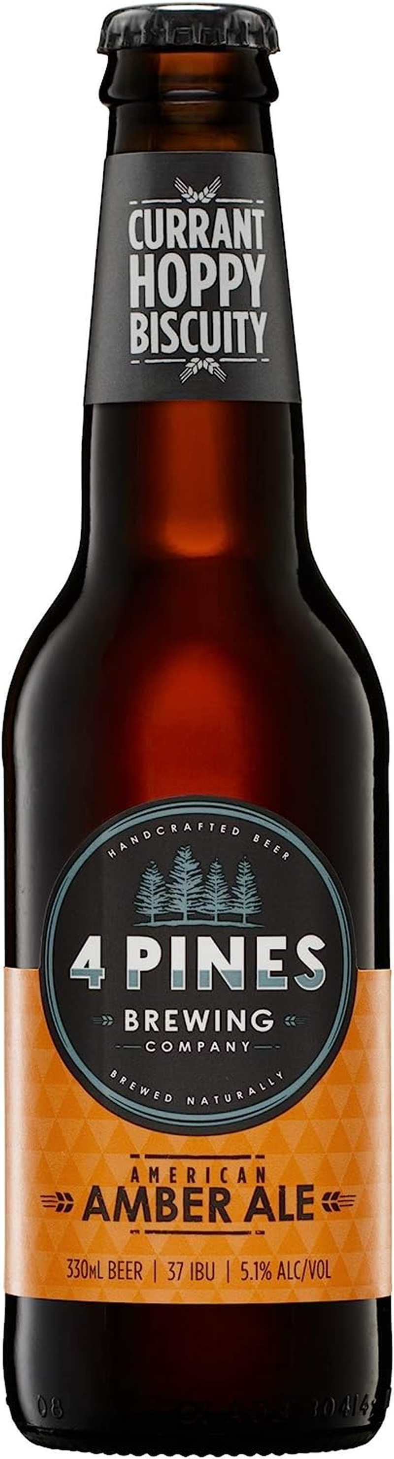 4 Pines American Amber Ale, Dark Ale, Currant & Hoppy, 5.1% ABV, 330Ml (Case of 24 Beer Bottles) image number 4