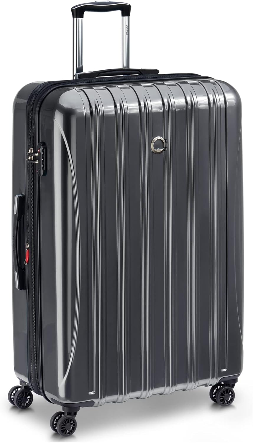 DELSEY Paris Helium Aero Hardside Expandable Luggage with Spinner Wheels, Titanium, Checked-Large 29 Inch, Helium Aero Hardside Expandable Luggage with Spinner Wheels image number 5