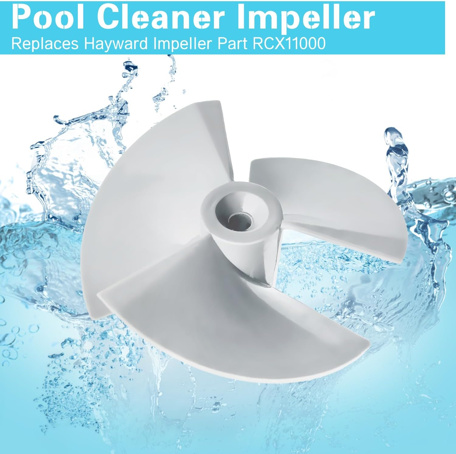 Deawater RCX11000 Pool Cleaner Impeller with Screw for Hayward Tigershark QC Shark Sharkvac XL Robotic Pool Cleaners image number 3
