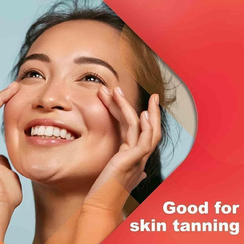 Tanning,Natural Tanning Gummies with Astaxanthin 24Mg, Lycopene 50Mg, Beta Carotene 7500 Mcg Supplement Supports Skin Health & Glow 60 image number 1