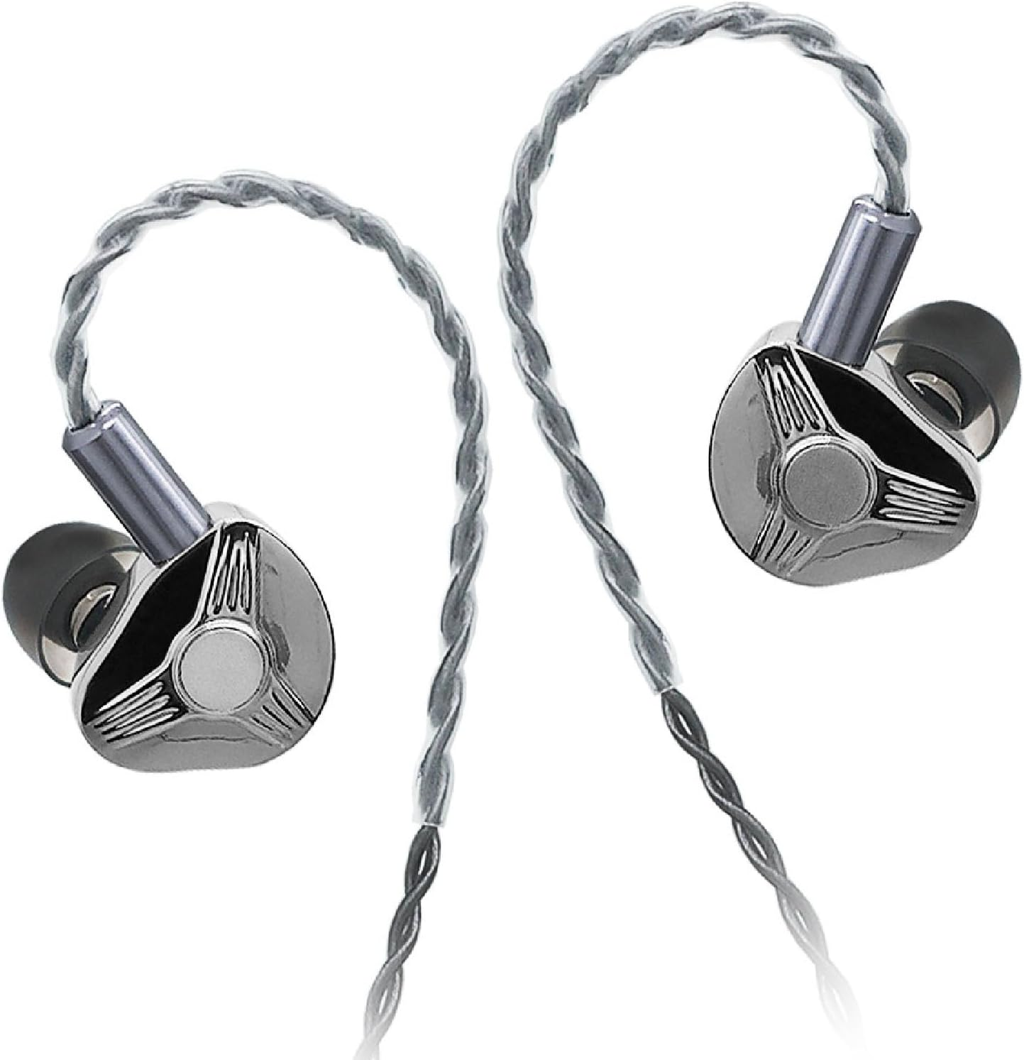 Asixxsix in Ear Monitors Headphones, Hifi Stereo Stage IEM Wired Earbuds with Detachable Cable and Silicone Ear Tips Noise Canceling Sport Earphones for Musicians Audiophiles Singer image number 1