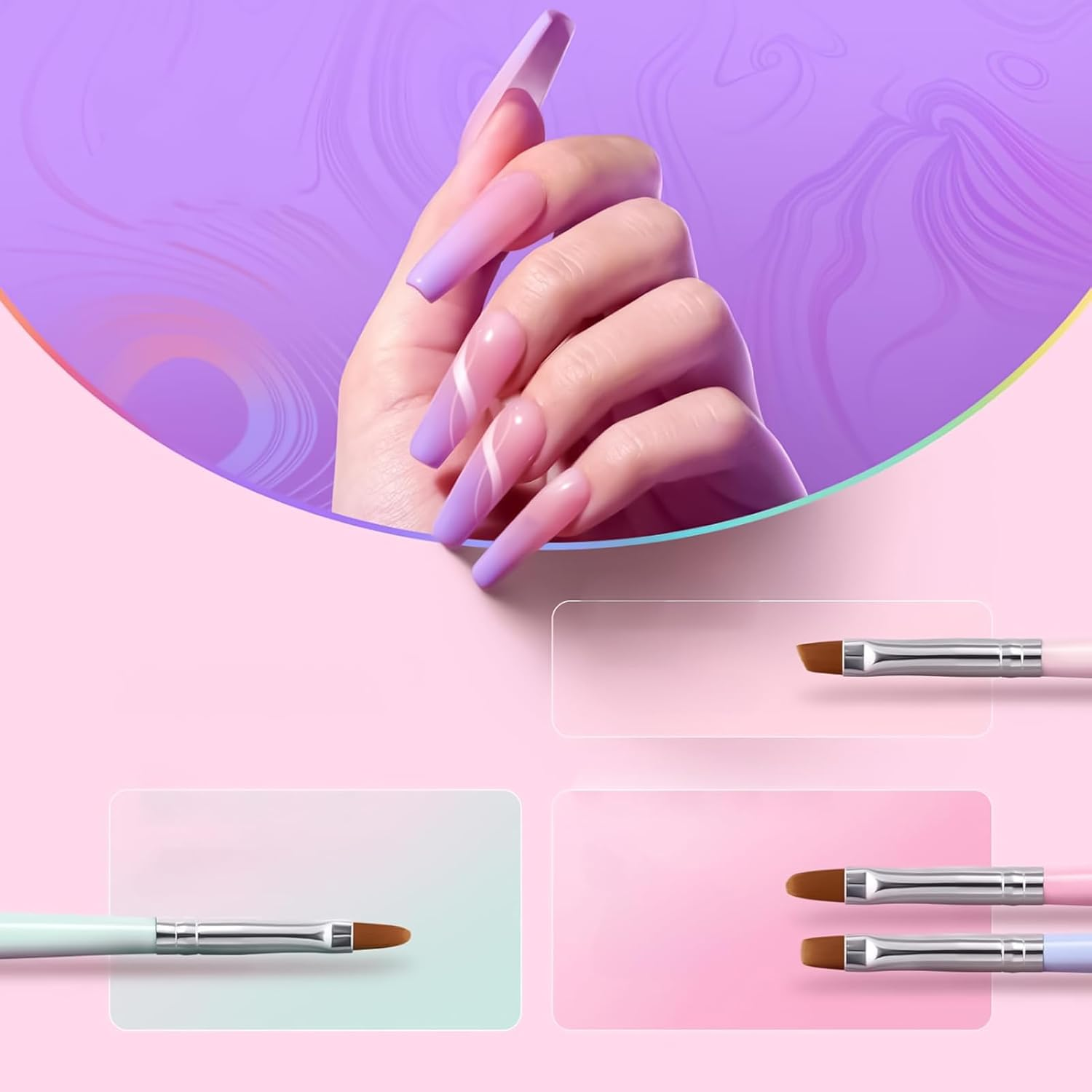 Nail Polish Pens, Gel Nail Polish Pens, Double-Headed Manicure Tool Set Rhinestone Picker for Enthusiasts UV Gel Daily Indoor Outdoor Travel Home Salon Women Professional image number 2