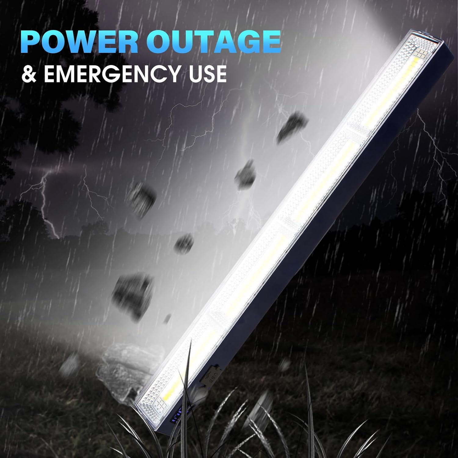 LETOUR Workshop Lamp, Work Light, LED Battery, 216 Leds, Work Light, Workshop Lamp with 7500 Mah LED Workshop Lamp, Work Lamp, LED Workshop Magnet for Emergency Light, Power Failure, Workshop Lighting image number 4