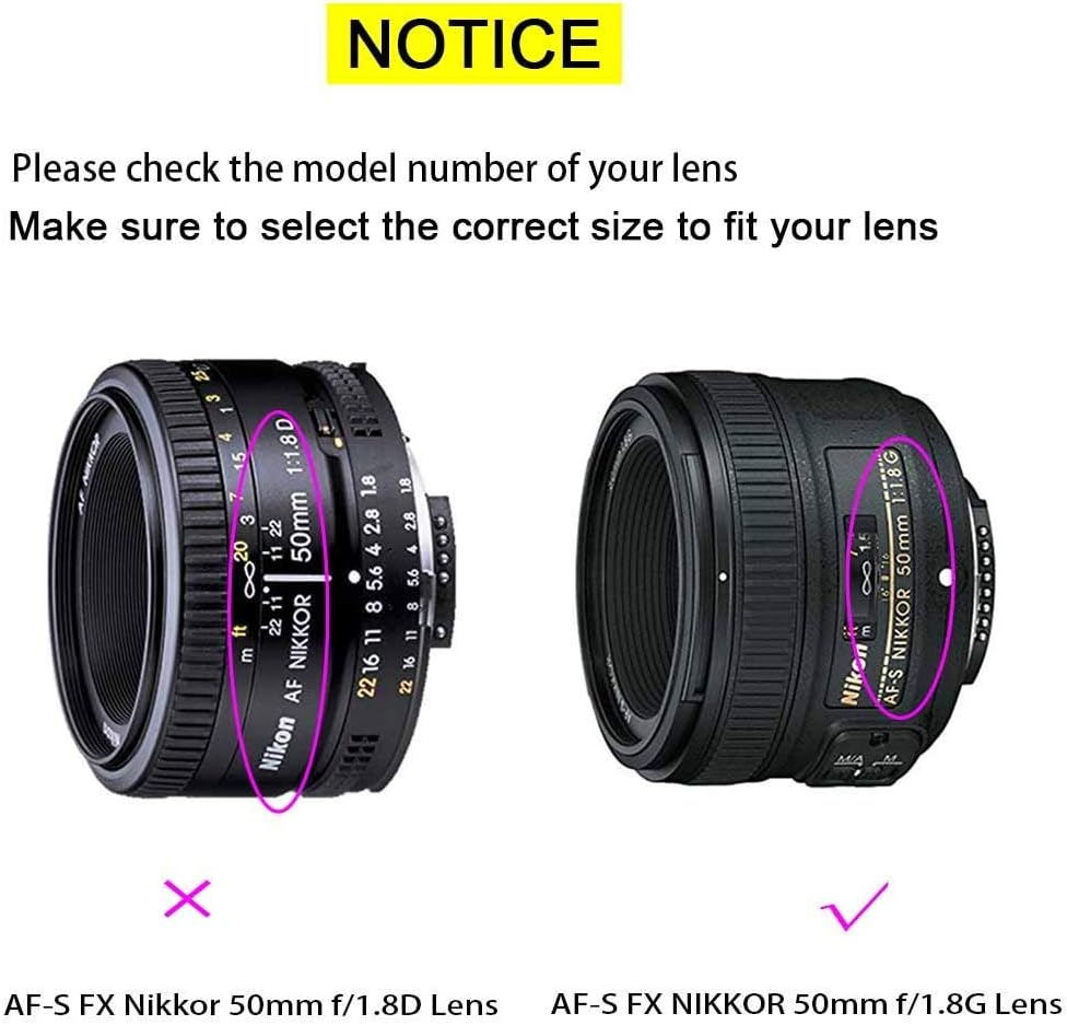 2PCS 58Mm Lens Cap Cover for AF-P NIKKOR 70-300Mm F/4.5-6.3G ，Canon EF-S 18-55Mm F/3.5-5.6 Is,Af-S DX NIKKOR 55-300Mm F/4.5-5.6G ED VR Lens, for Nikon Canon Sony and Other Lenses with 46 Mm Thread