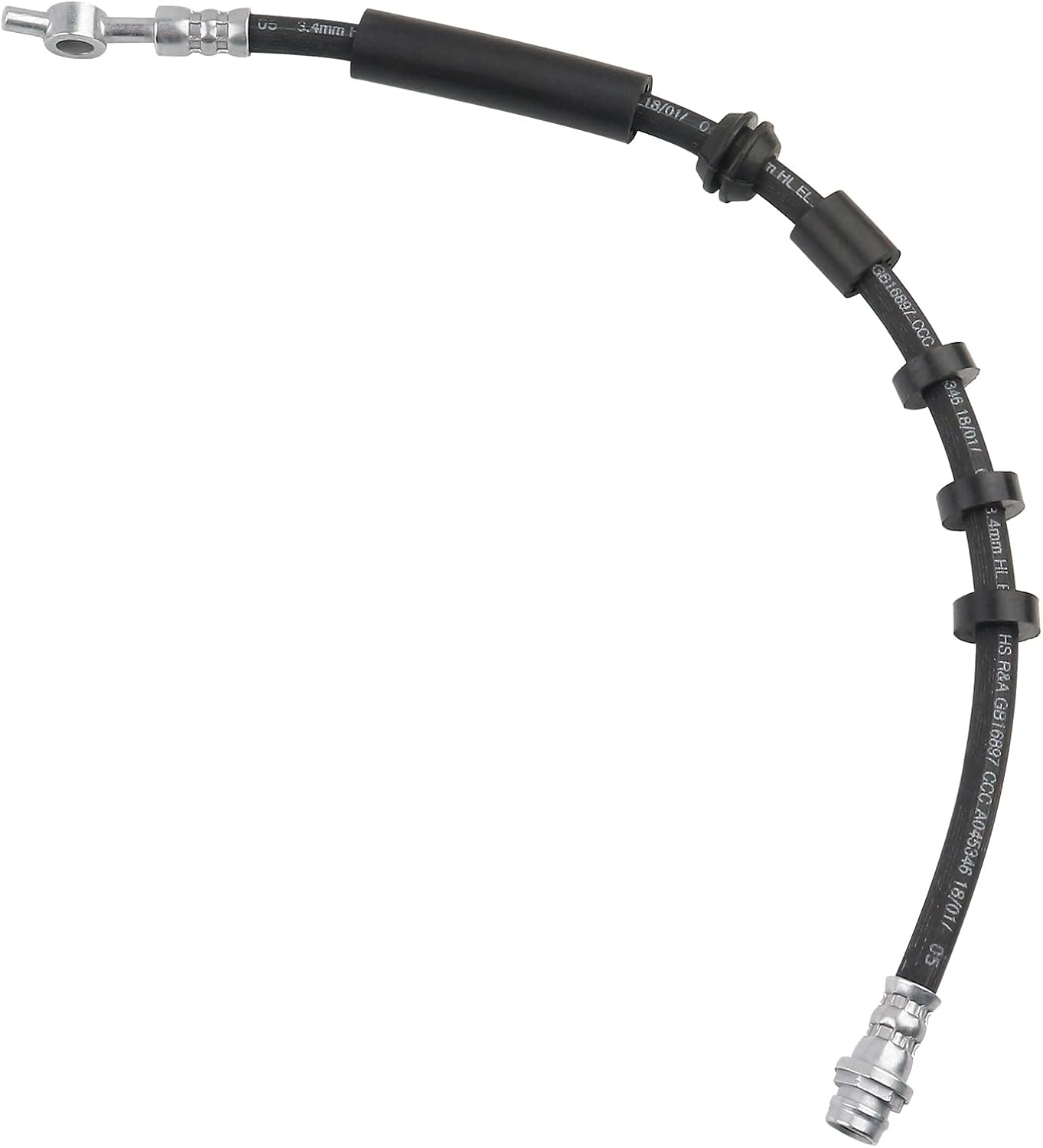 Front Right Brake Hose Compatible with Land Rover Discovery Sport 2012-2019 2.0L / Land Rover Range Rover Evoque 2012-2018 2.0L Replace LR075356 LR057827 LR095287 LR135811 image number 1