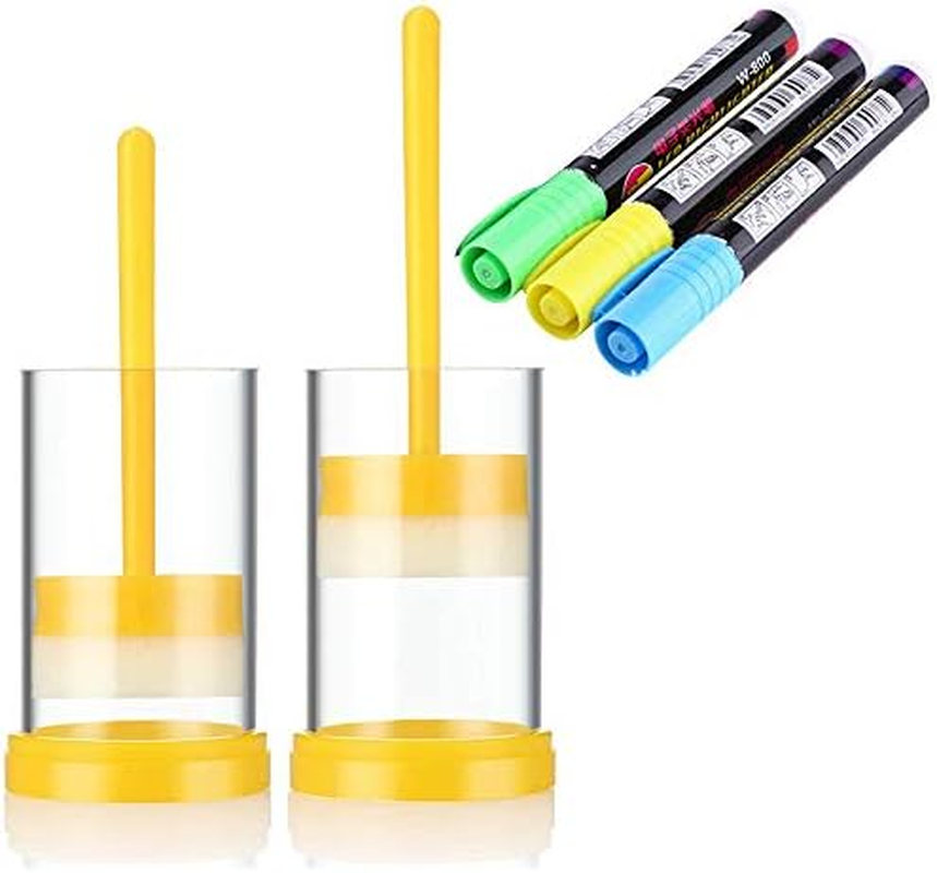 Queen Bee Marking Kit, 2 Queen Marking Cage Tube with 3 Bee Marker Pen for Beekeeper Tool image number 2