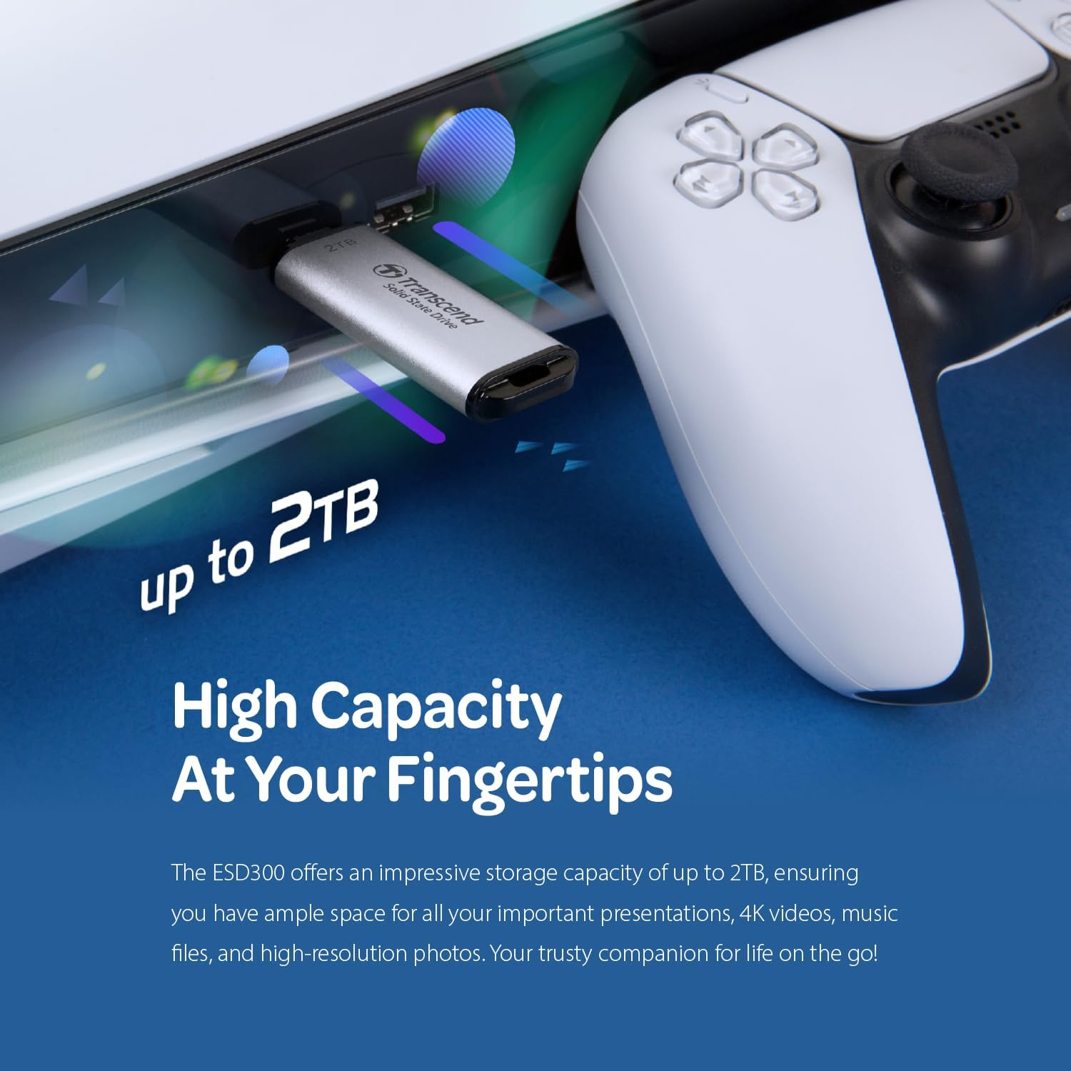 2TB Portable Solid State Drive 300S image number 2