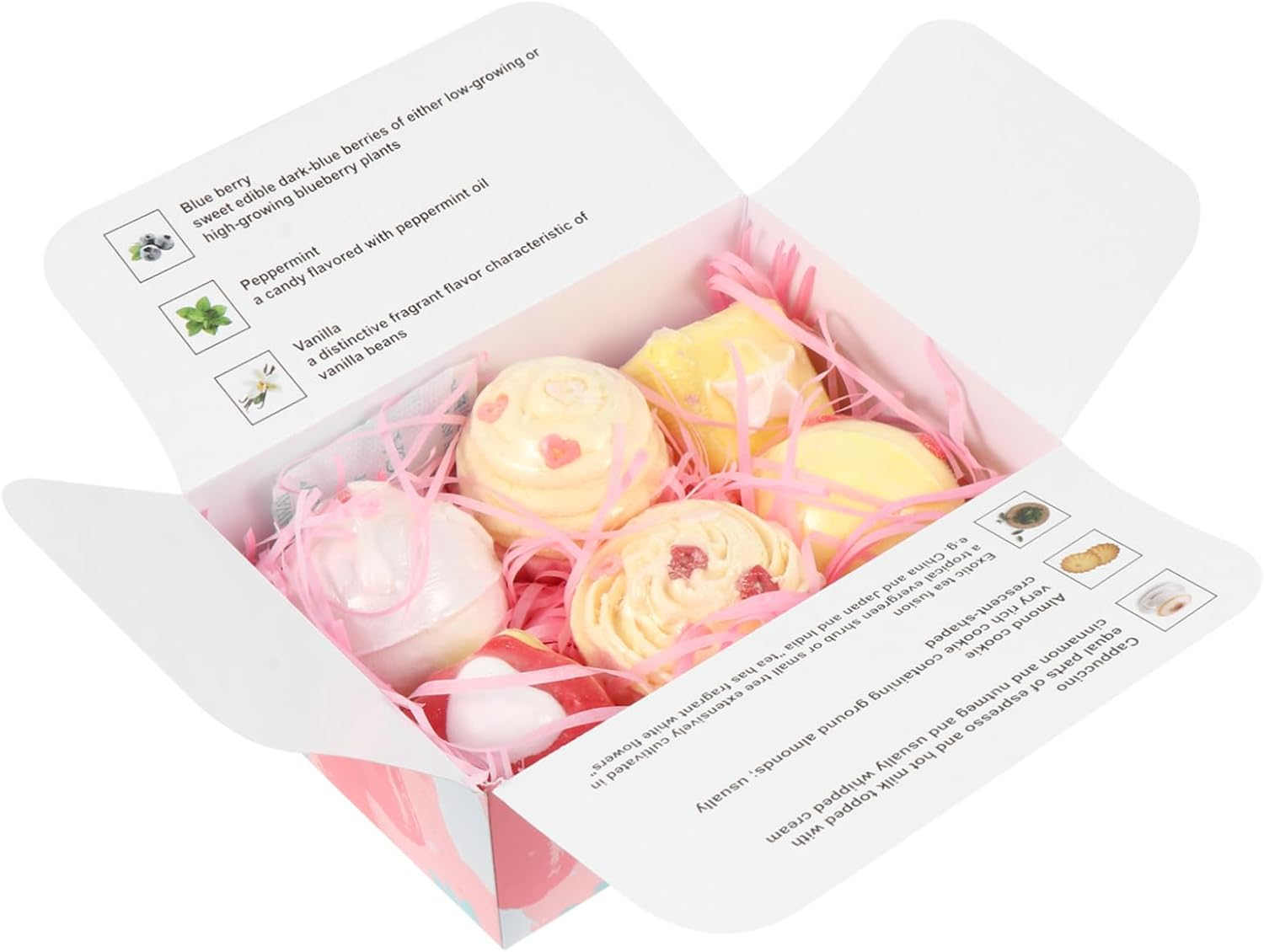 LOLIPPYY 6Pcs Spa Bubble Boys and Girls Shower Steamer Bombs Natural Bath Salt for Relaxation image number 1