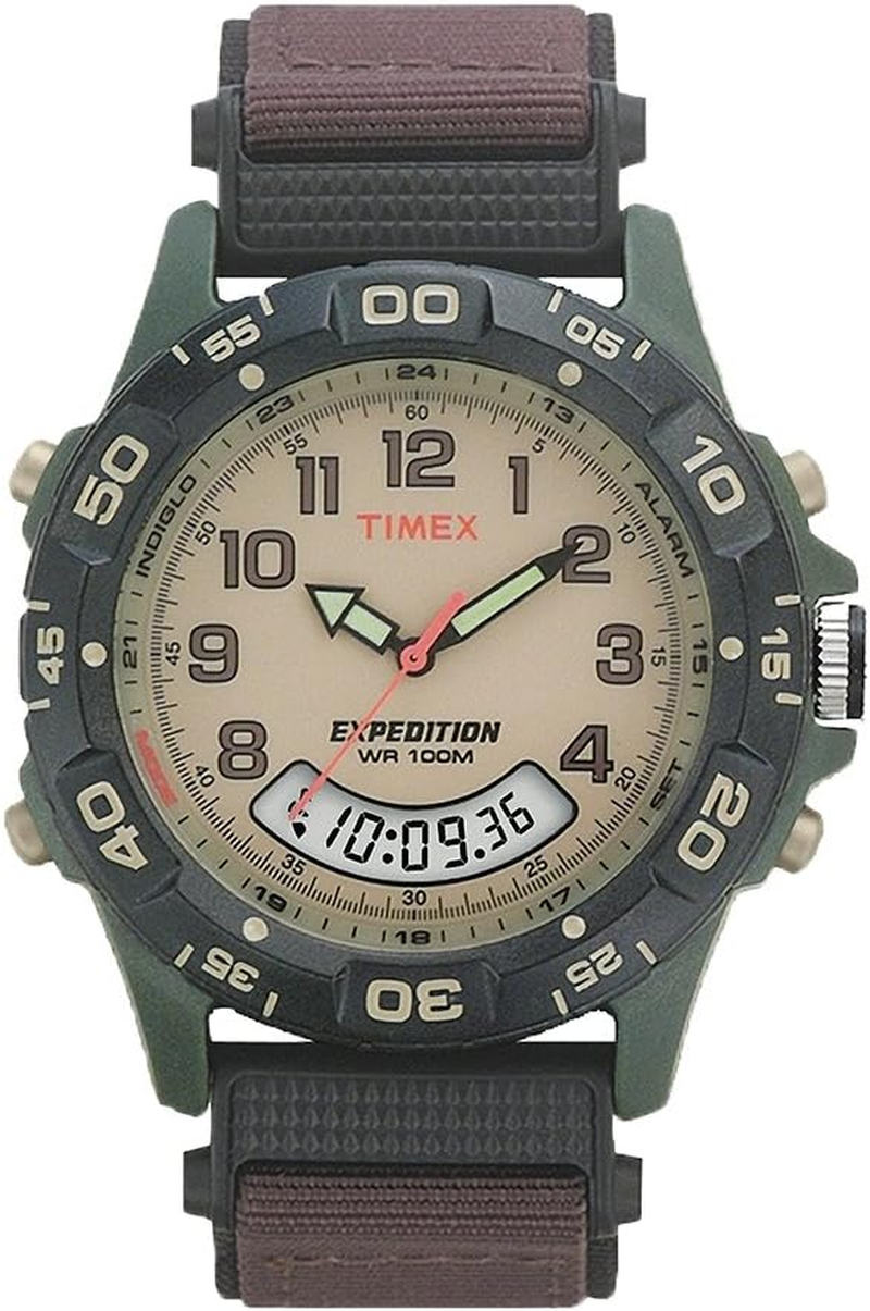 Timex Expedition Camper Men'S 39 Mm Watch, Brown/Green/Tan, One Size, Dress Watches