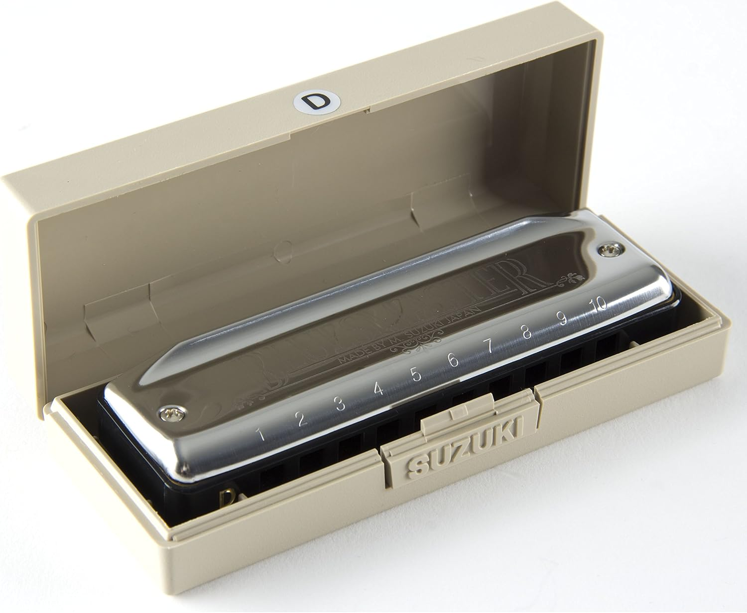 Suzuki MR-250-E Bluesmaster Harmonica in E, Silver image number 5