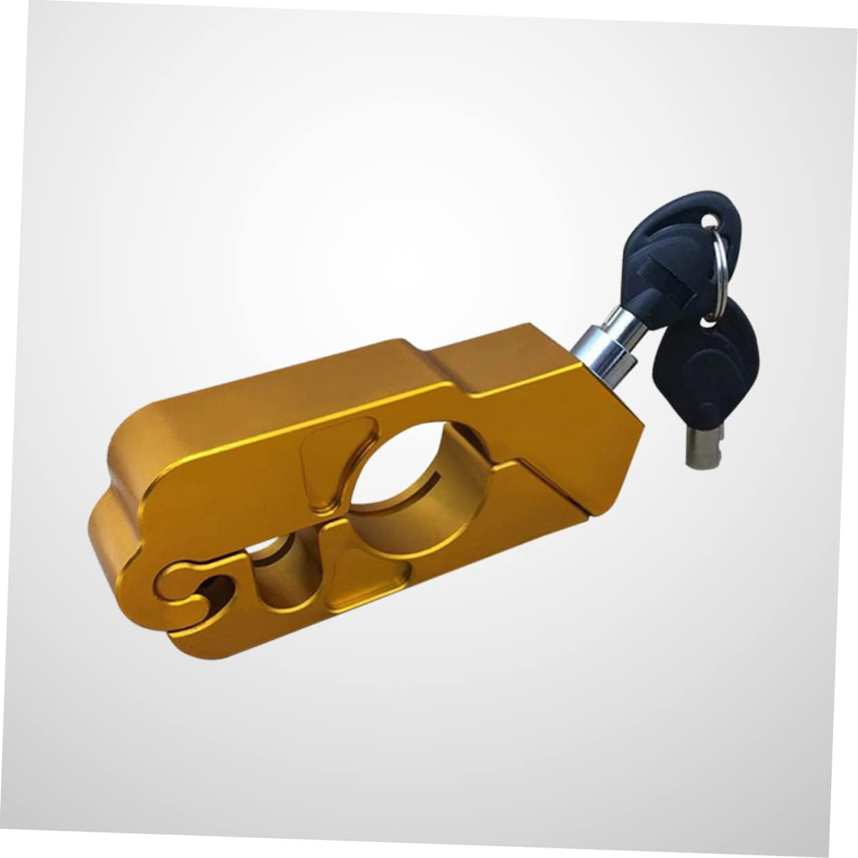 Mikinona CNC Aluminum Alloy Motorcycle Handlebar Lock Theft Device for Scooters and Atvs Lightweight and Compact Design for Securely Locking Moving Parts image number 2