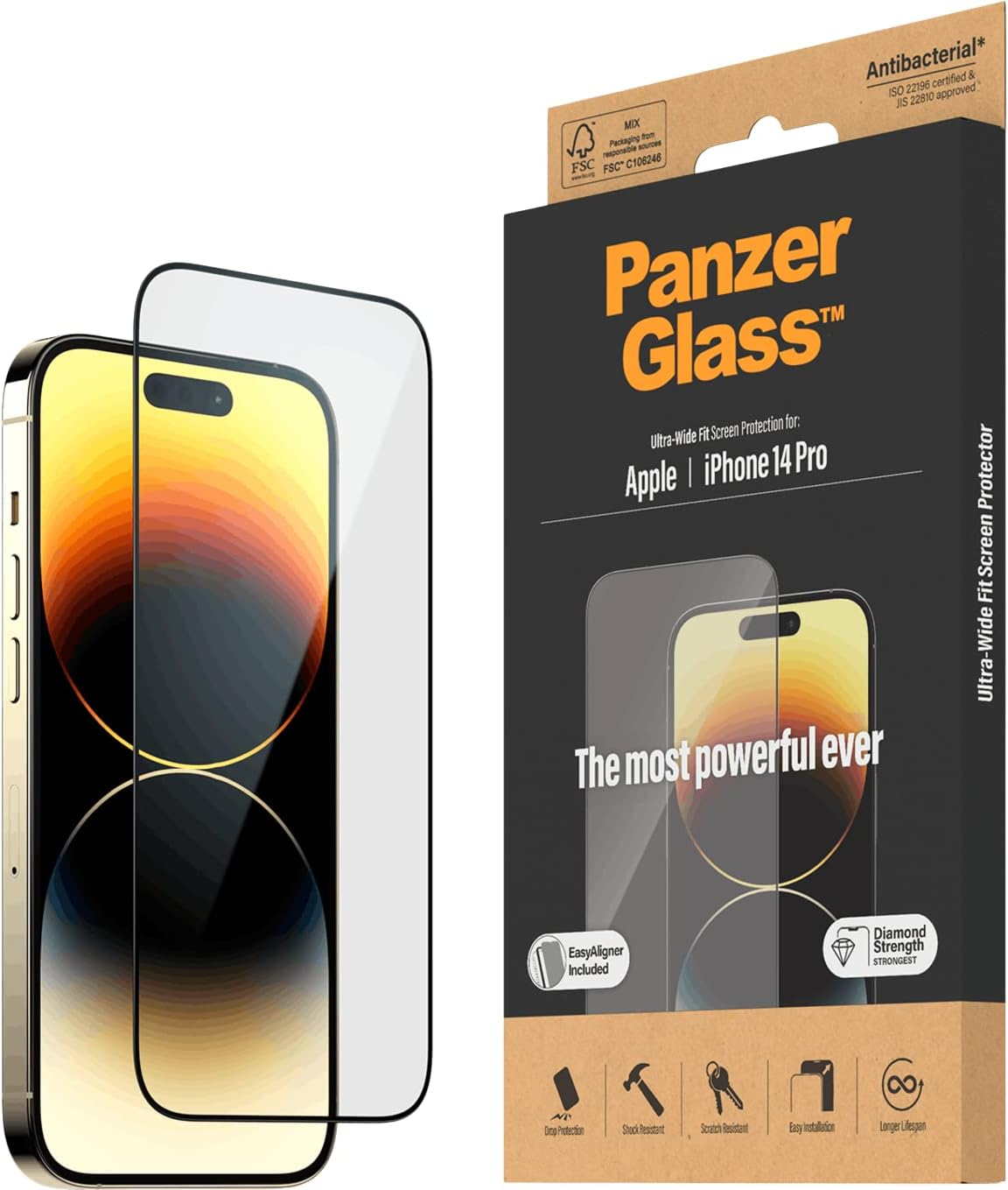 Panzerglass Apple Iphone 14 Pro Screen Protector image number 3