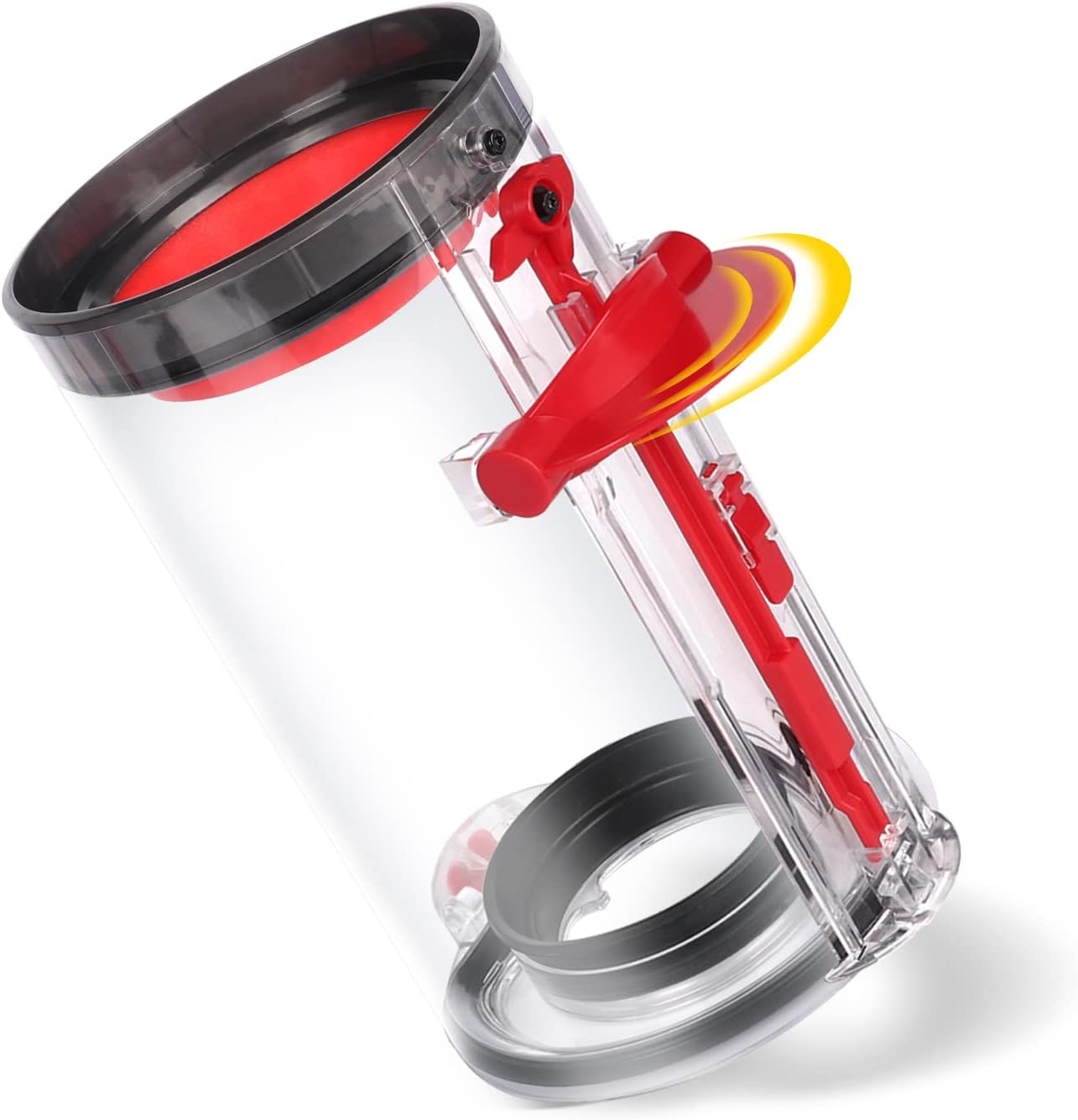 Upgraded Canister Compatible with Dyson V11 V15 SV14 SV15 SV22 Vacuum Cleaner Dust Bin, for Bin Part No. 970050-01 and Part No. 965443-01 with HEPA Filter