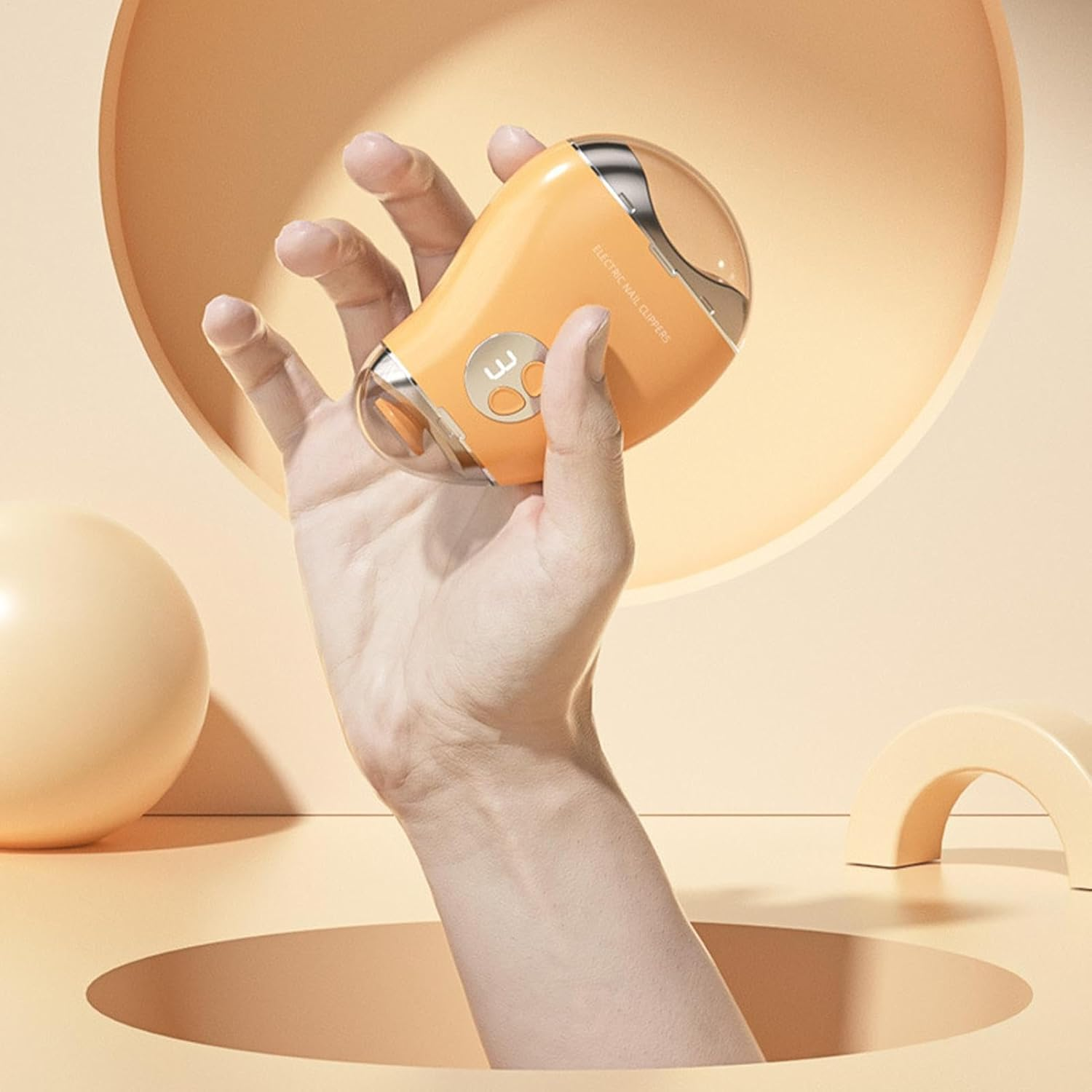 Toe Nail Clippers - Electric Nail Clippers for Adults, 3 Speed Nail Drill | Double Head Nail Sharpener, Multifunctional Nail Grinder for (2.95X1.26X4.13 Inch) image number 5