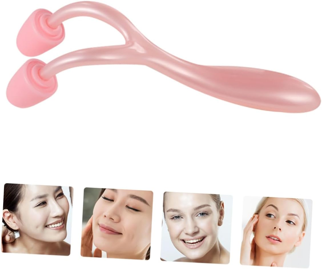 MERRYHAPY Nose Massager Roller 2Pcs Facial Beauty Tool Pink Nose Roller and Bridge Correction Suitable for Women Daily Skin Care Use image number 5