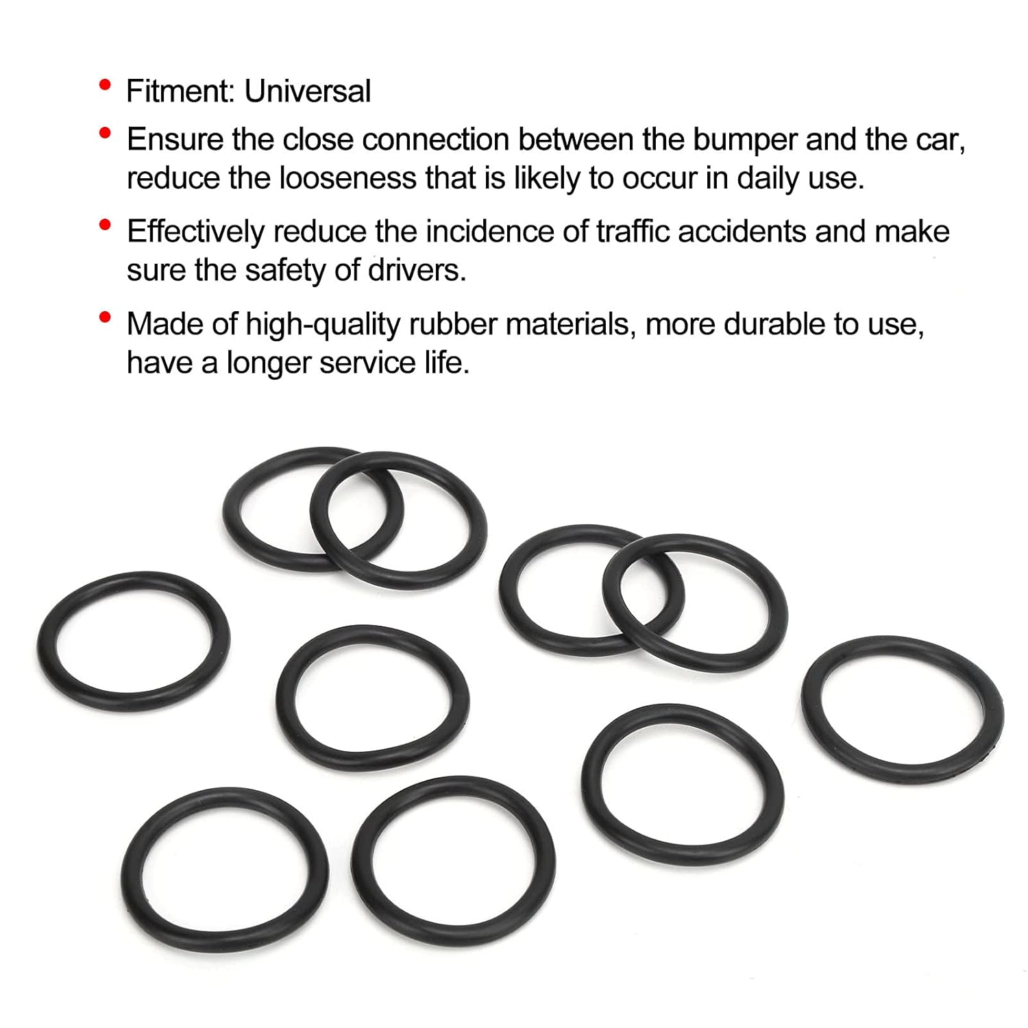 Bumper Fasteners, Universal Rubber Quick Release Fasteners for Car Bumper with O Ring Gaskets Bands, Reduce Loose, Ensure Safety, Efficient image number 4