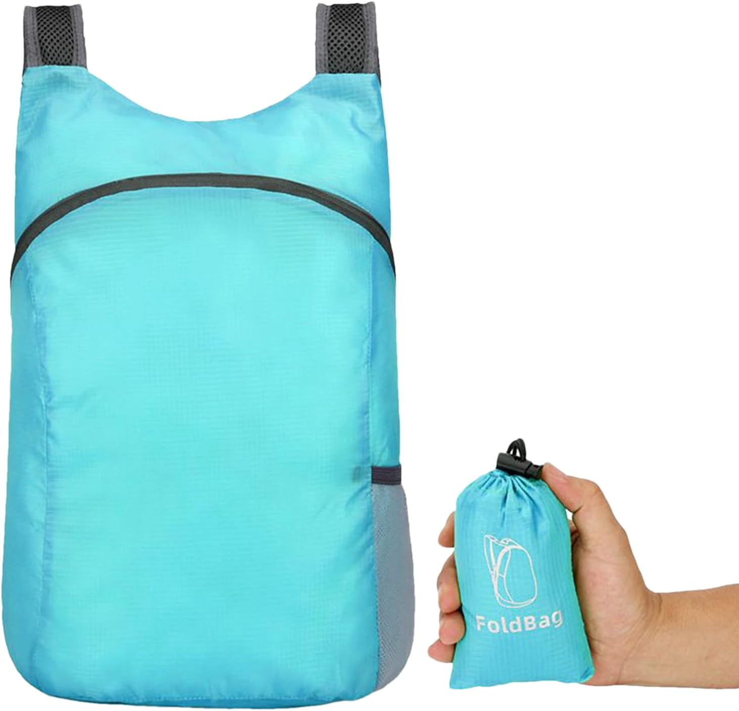 Ultra-Lightweight Foldable Backpack, Portable Foldable Outdoor Bag, Weighing 80G, for Hiking, Camping, Travel, Shopping, Cycling, Fitness, Fishing